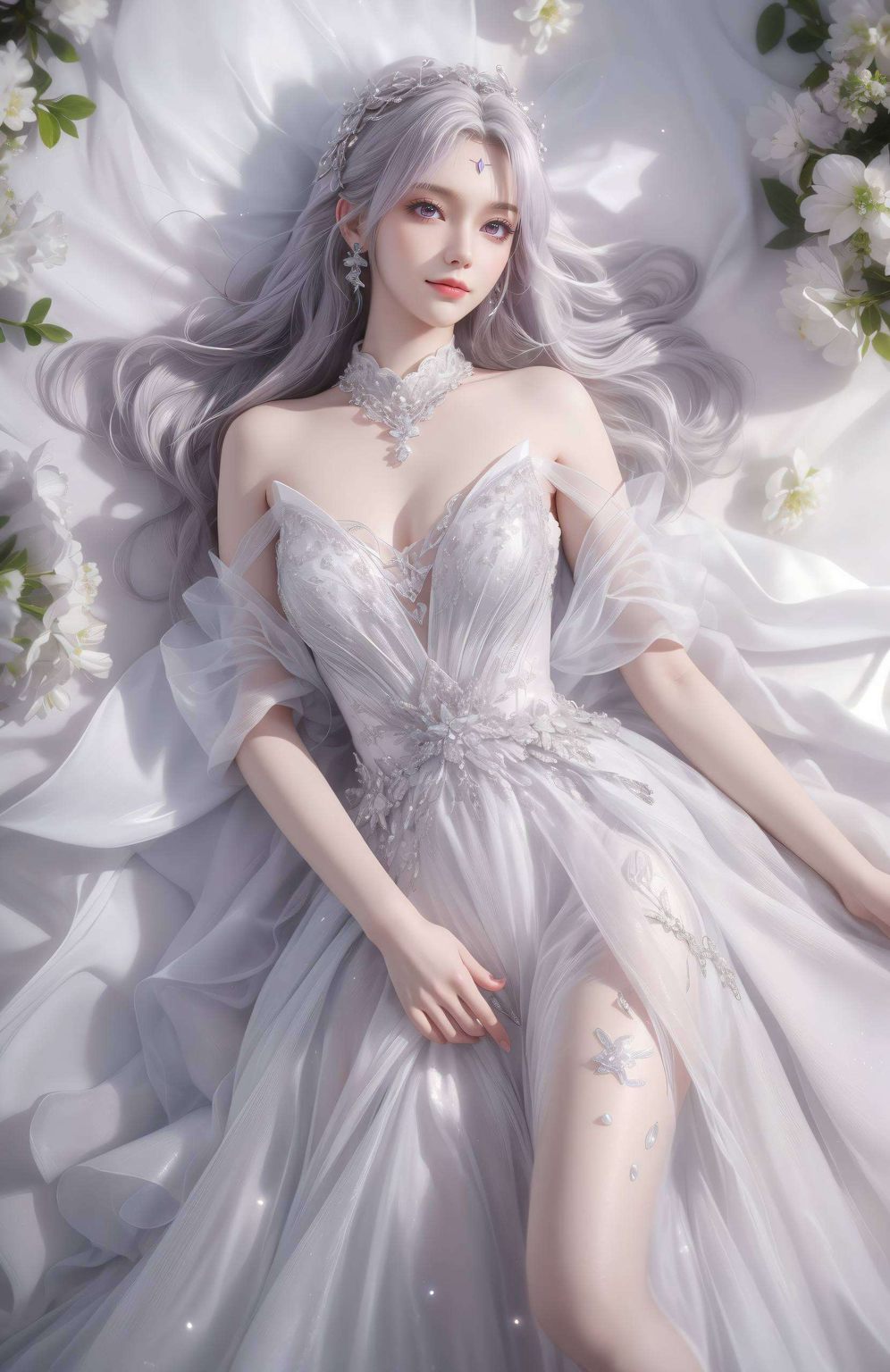 她是国漫中的女神一袭白衣
