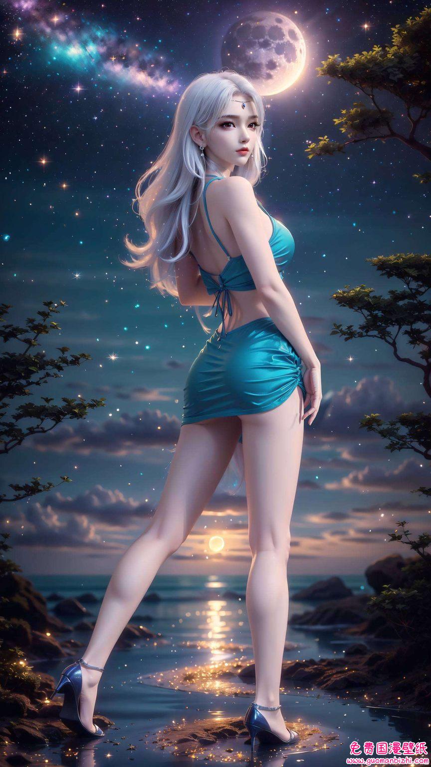 动漫美女们的倩影这些壁纸