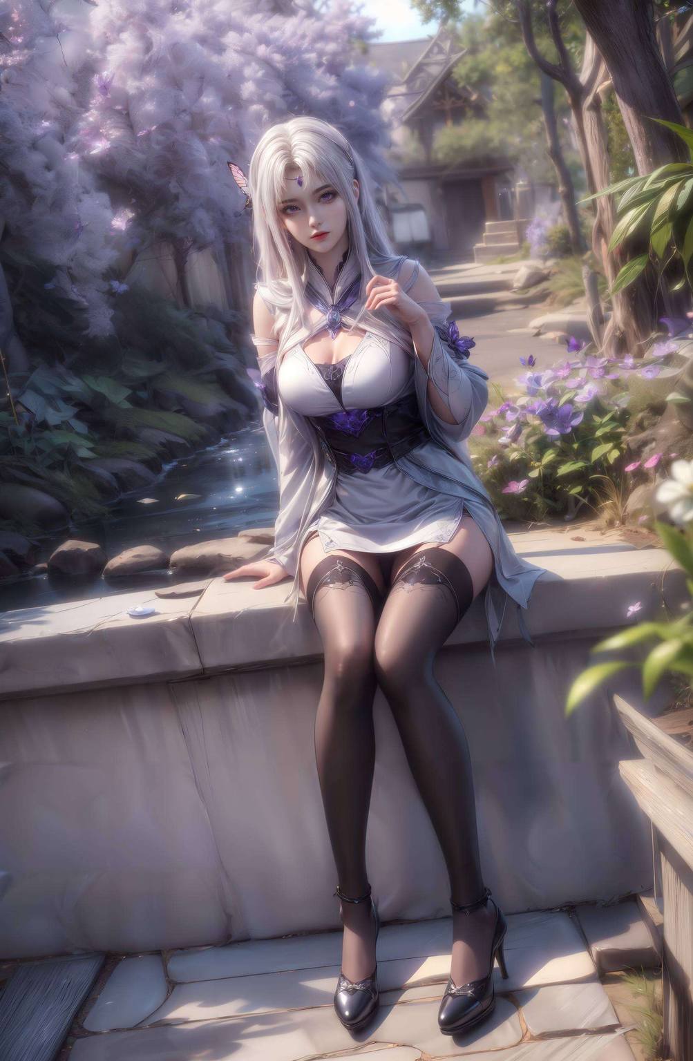 在低语呼唤小医仙的背影显得格外神秘