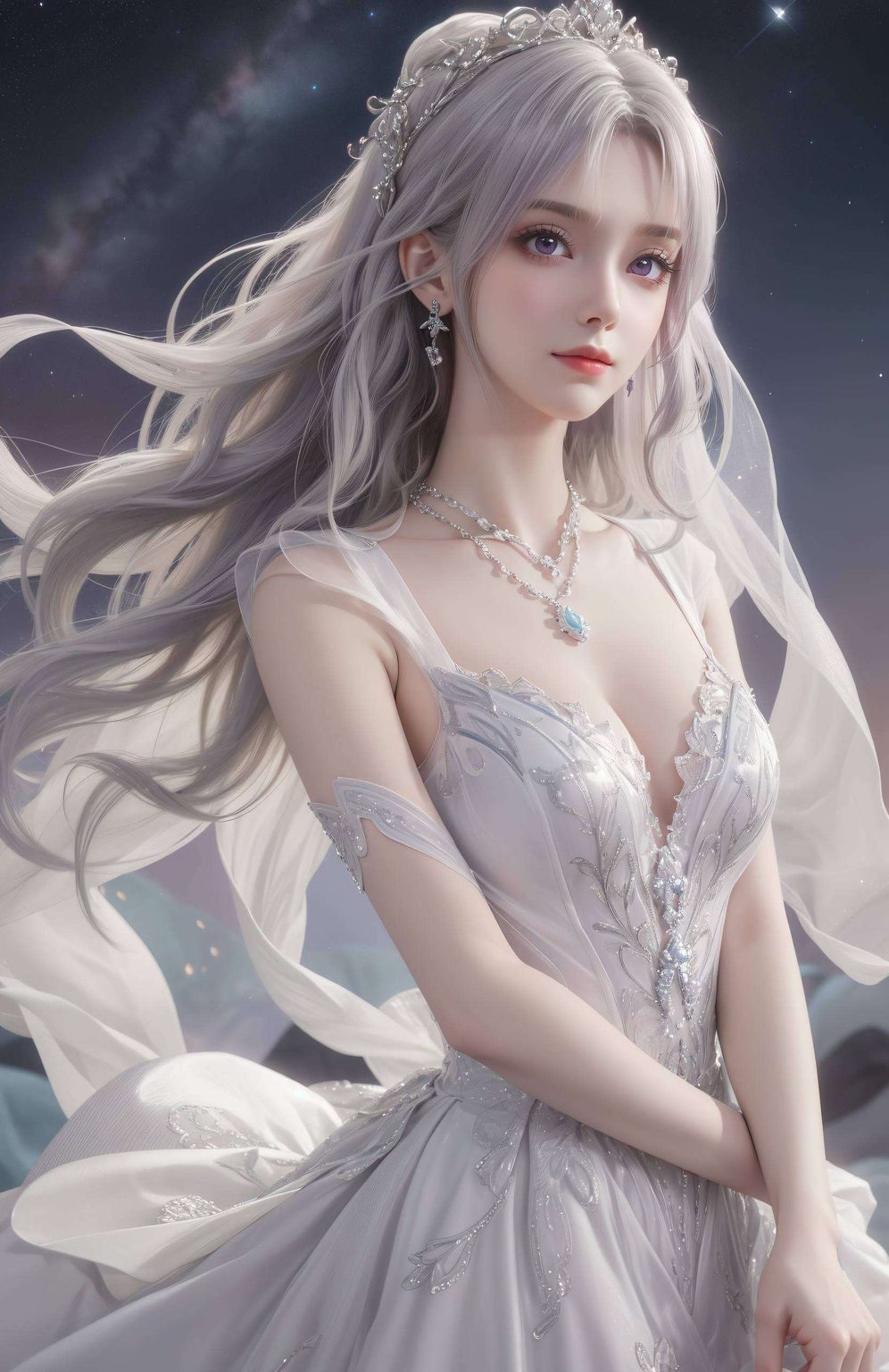 让人又爱又怕哦～ 这款壁纸里她俏皮地眨着眼睛