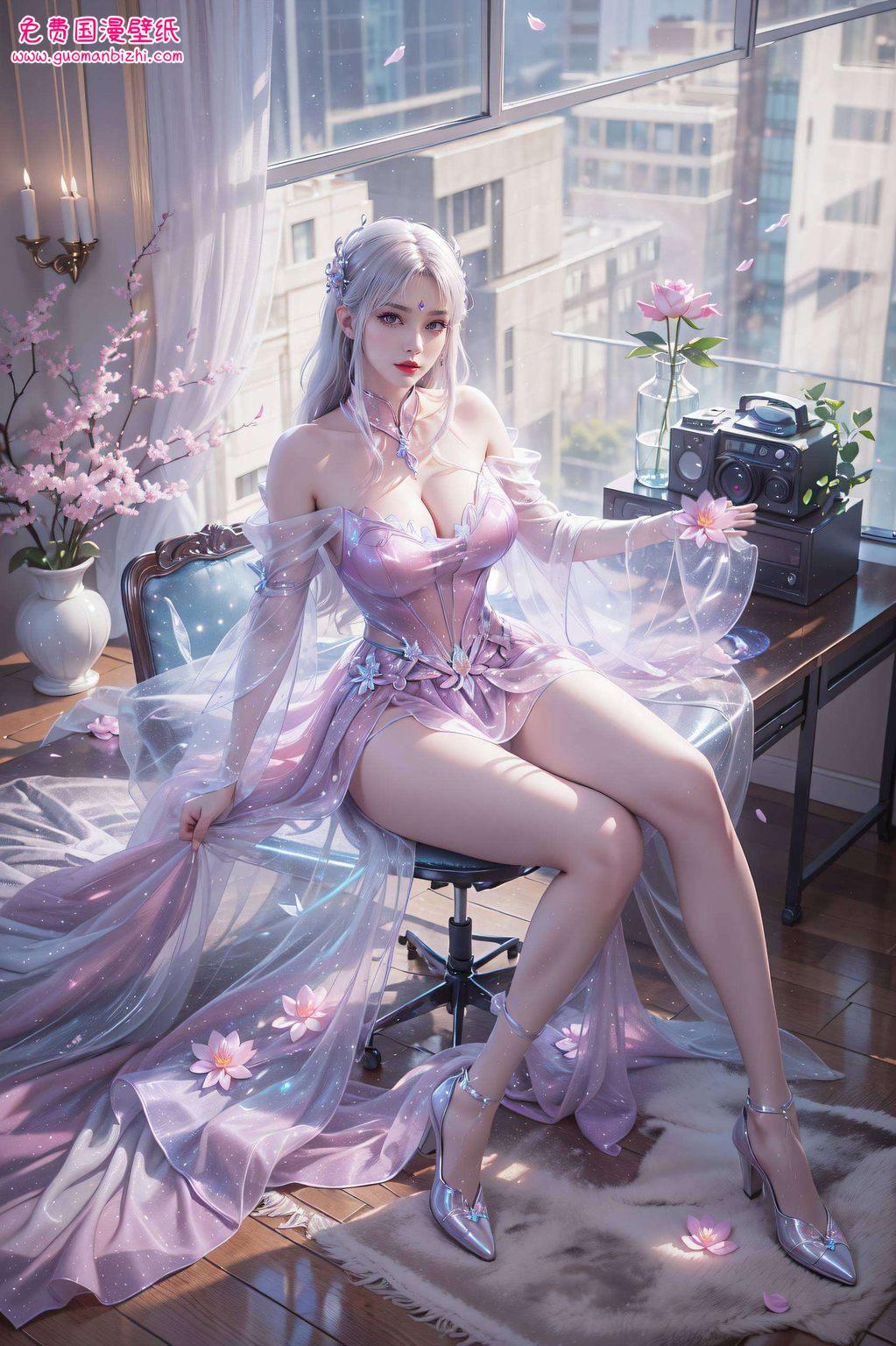 将她的美艳与玄幻气质完美融合如同幽谷中的兰花