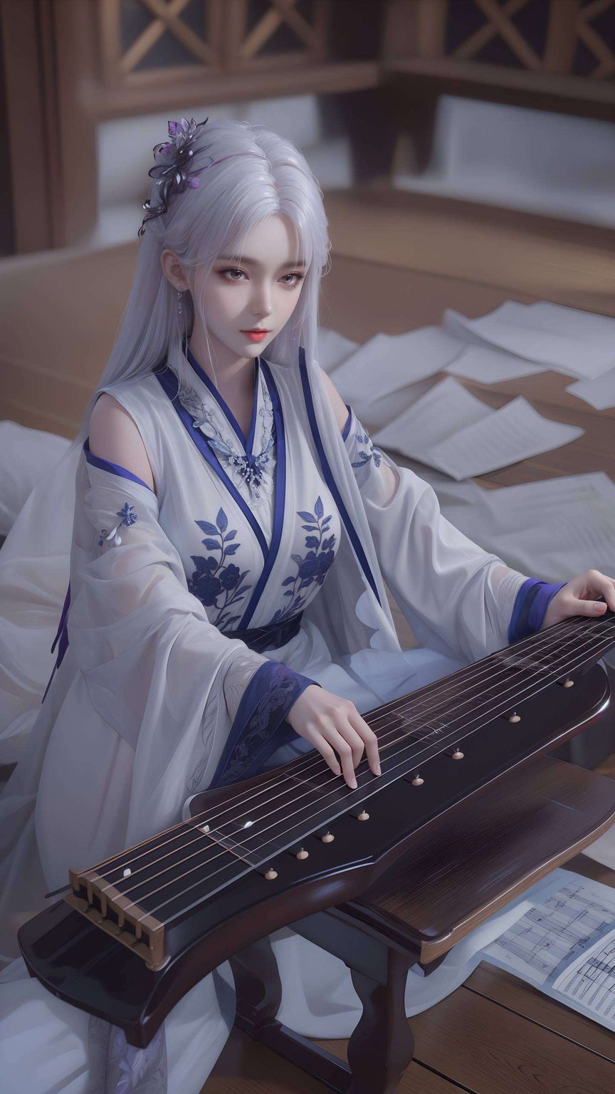 让这些国漫美女陪你一起闯荡玄幻世界！💪✨今天给大家带来一份神秘大礼哦！🎁 紫色壁纸护眼iphone最美壁纸