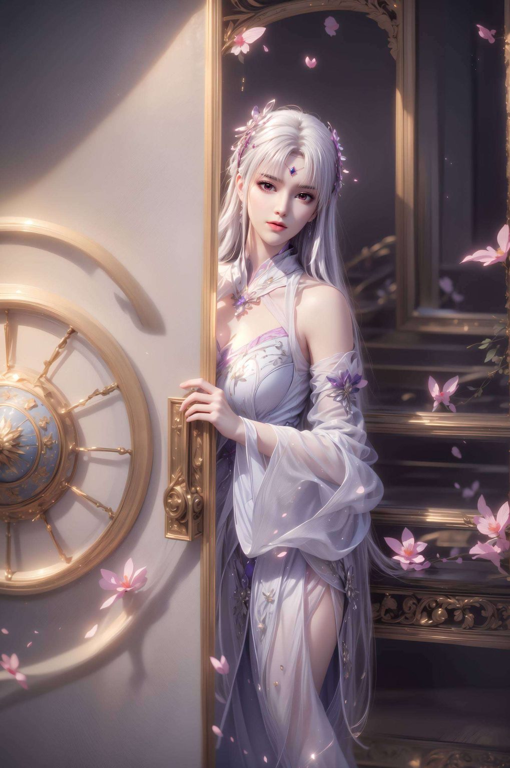 她的身影如同国漫中的一朵奇葩绽放着独特的美