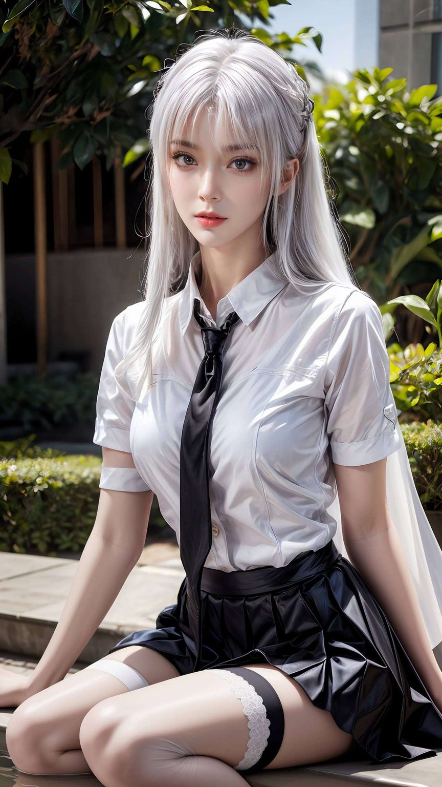 让人不禁沉浸在这份国漫美女的魅力之中在绚烂的苹果炫彩壁纸中