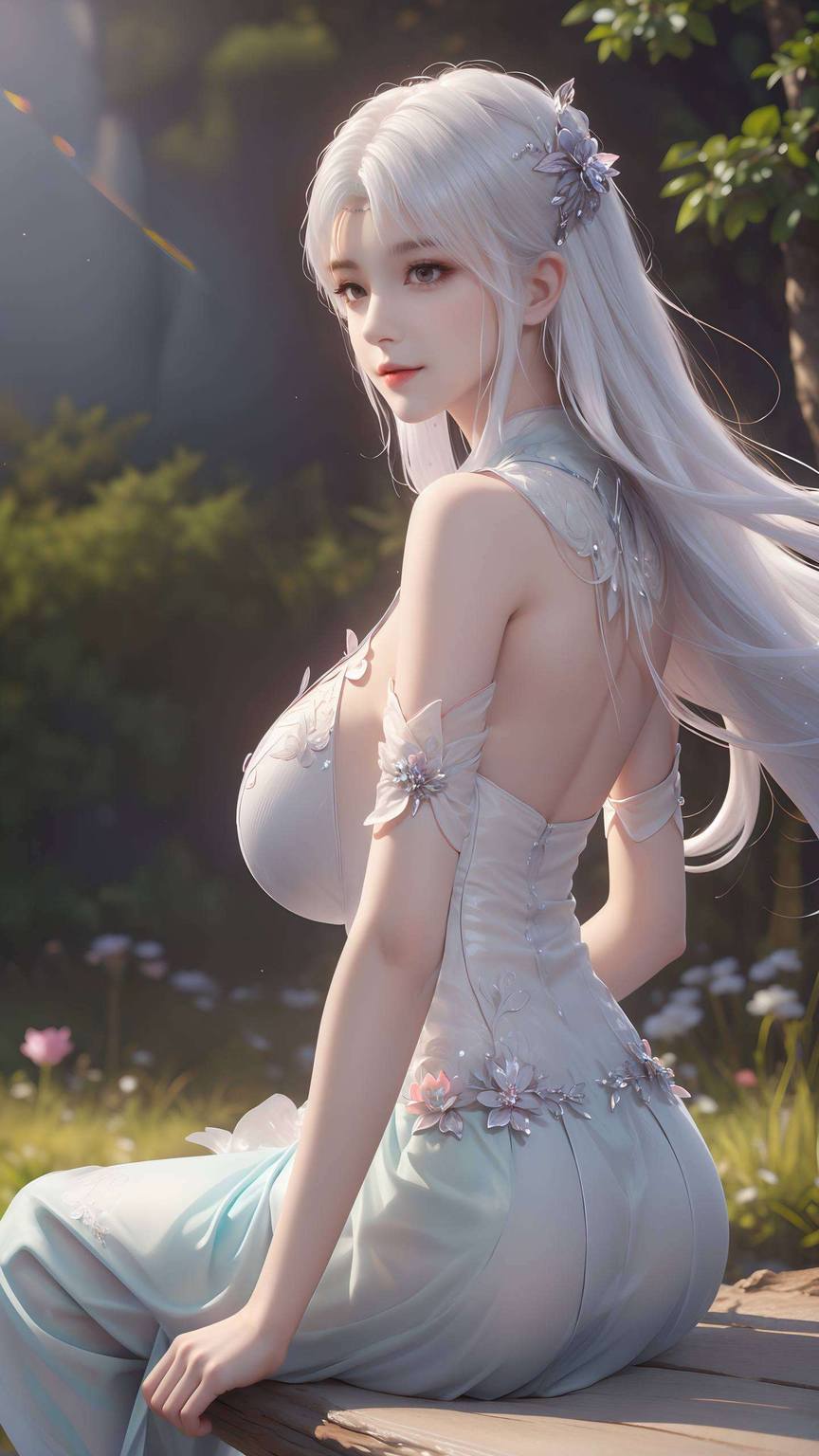 都是国漫美女的一次惊艳亮相在绚烂的苹果炫彩壁纸中