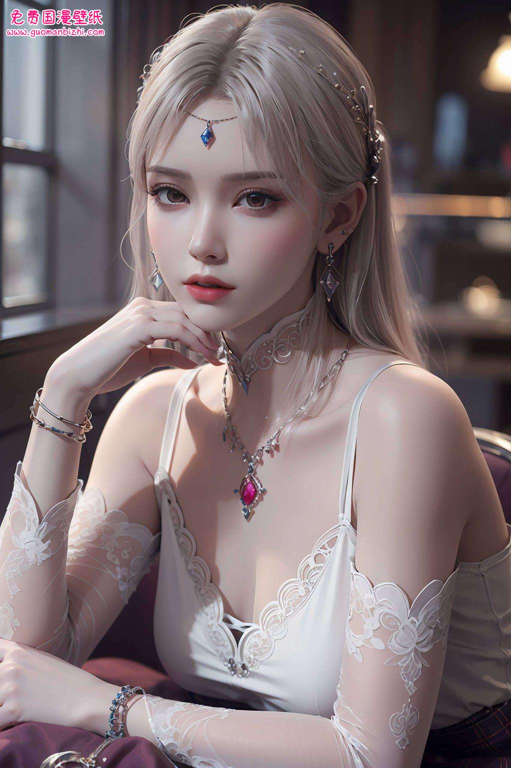 那抹倩影在国漫壁纸中凝固成永恒宛如玄幻世界的一抹温柔
