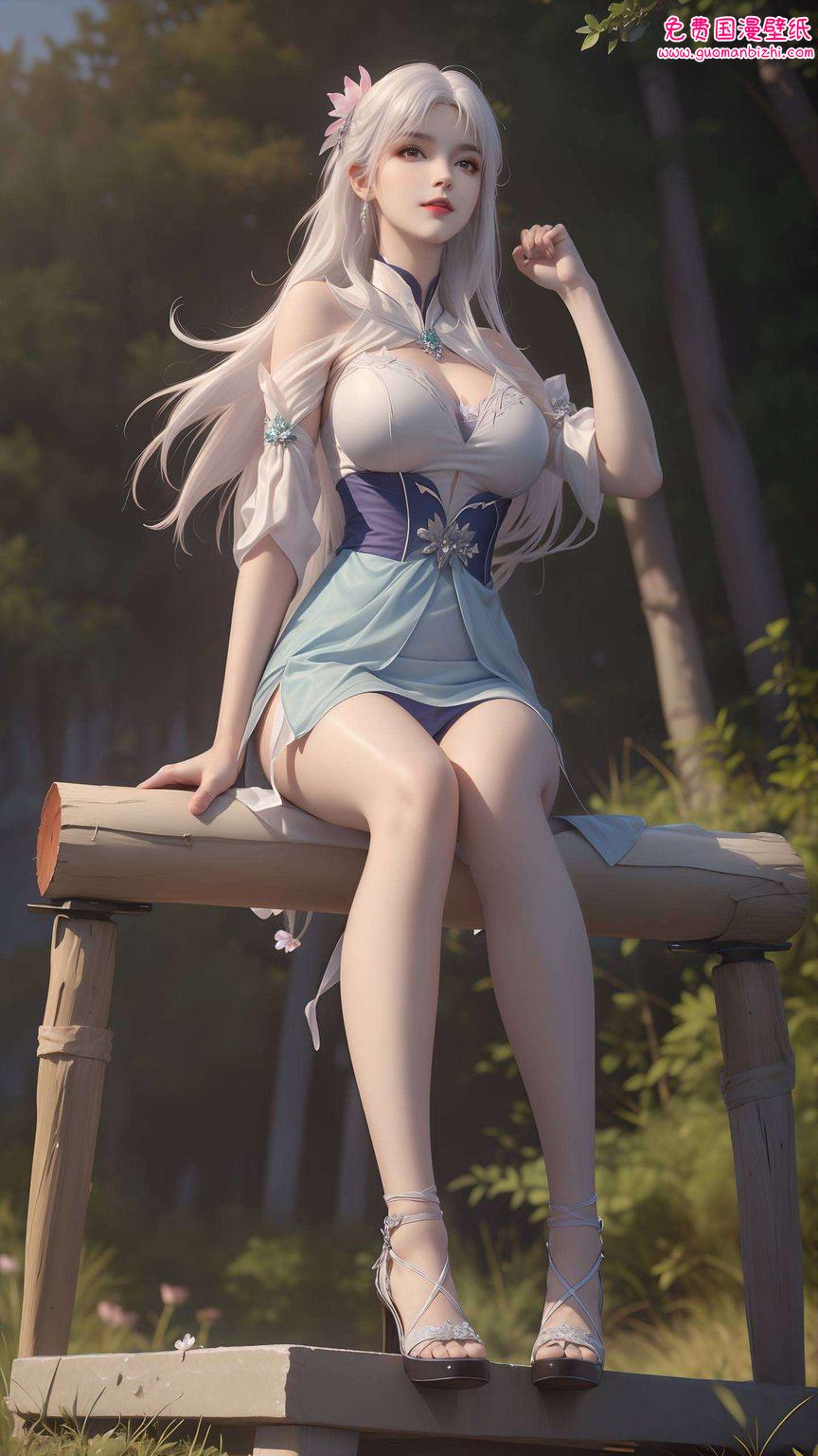 1920x1080的分辨率让人不禁沉浸在这位国漫美女的魅力之中
