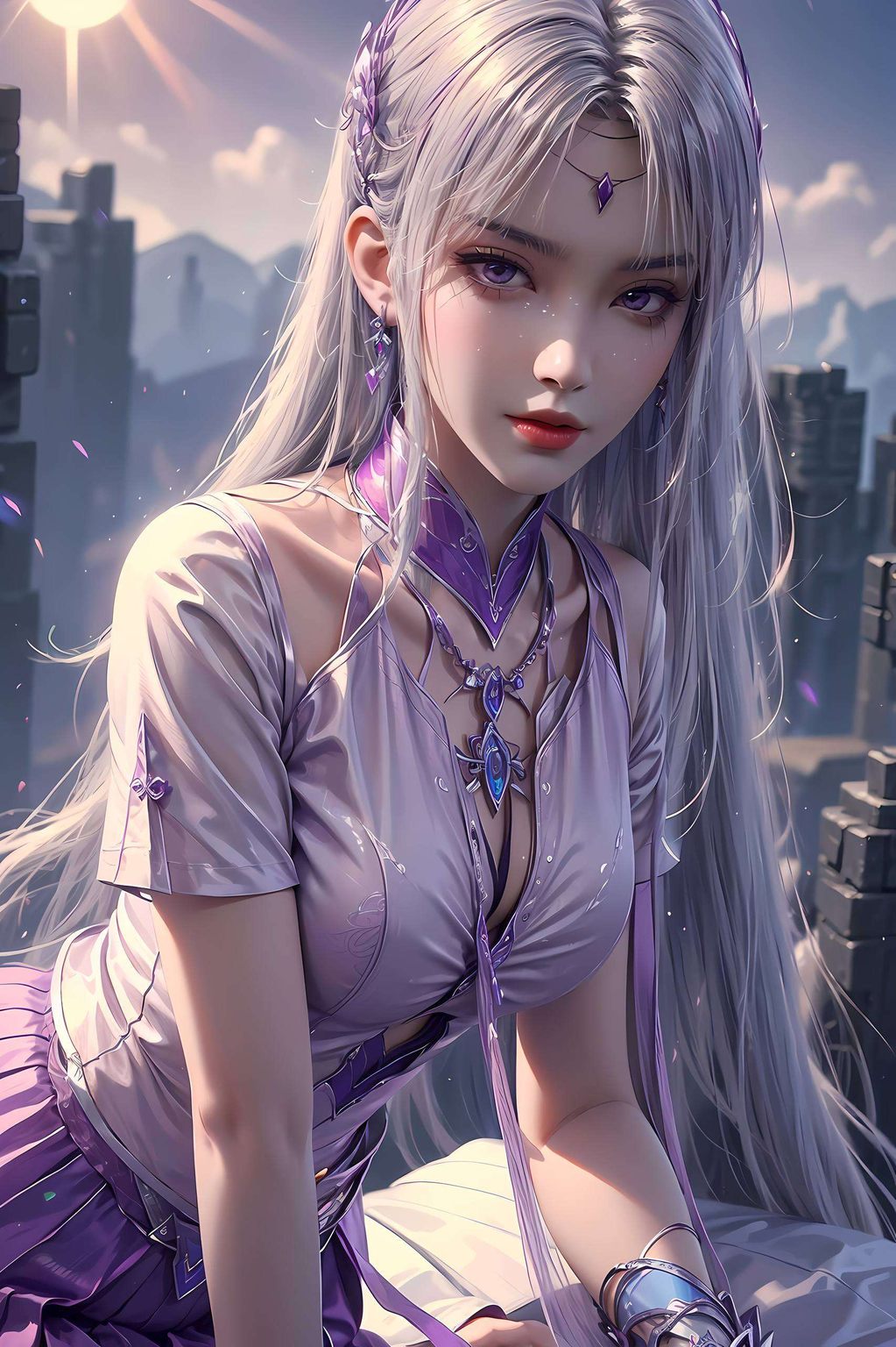 她是《斗破苍穹》中的神秘女神在这纷繁的世界里