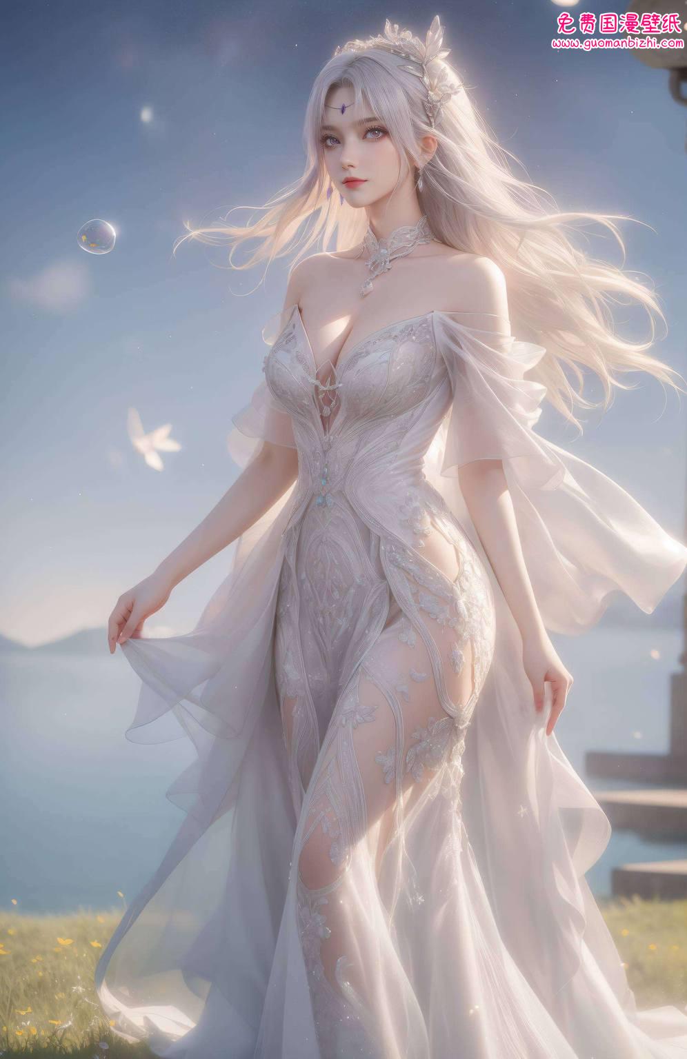 主角是我们的国漫女神小医仙哦！她是《斗破苍穹》中的神秘角色融合了苹果的炫彩风格