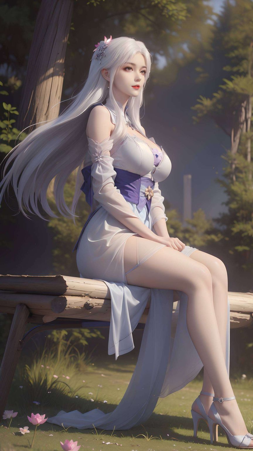 动漫之美如此动人透过紫色壁纸映入眼帘