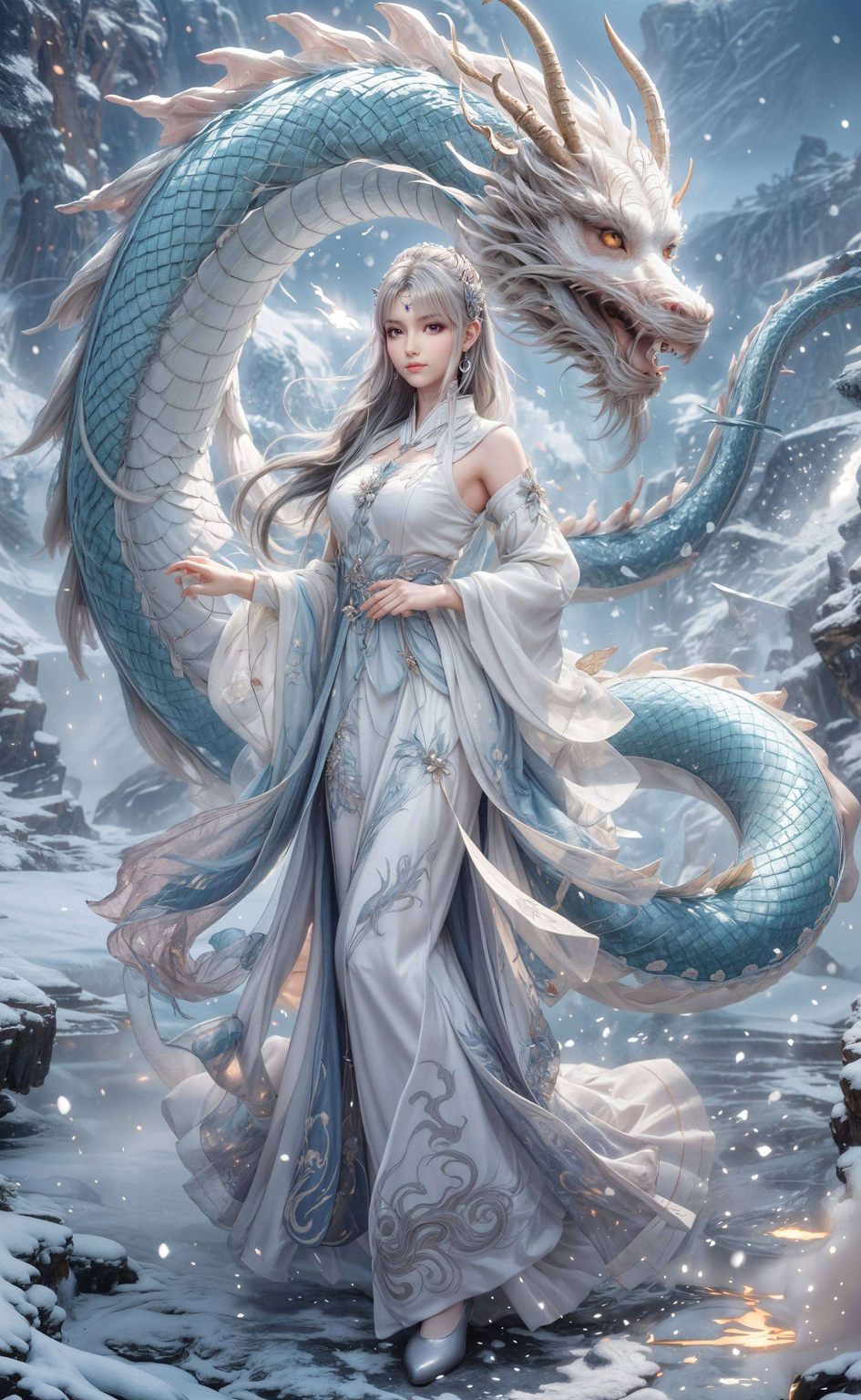 快来收藏这个玄幻世界里的美少女吧!🌸✨🎨是不是超酷?高清全身壁纸