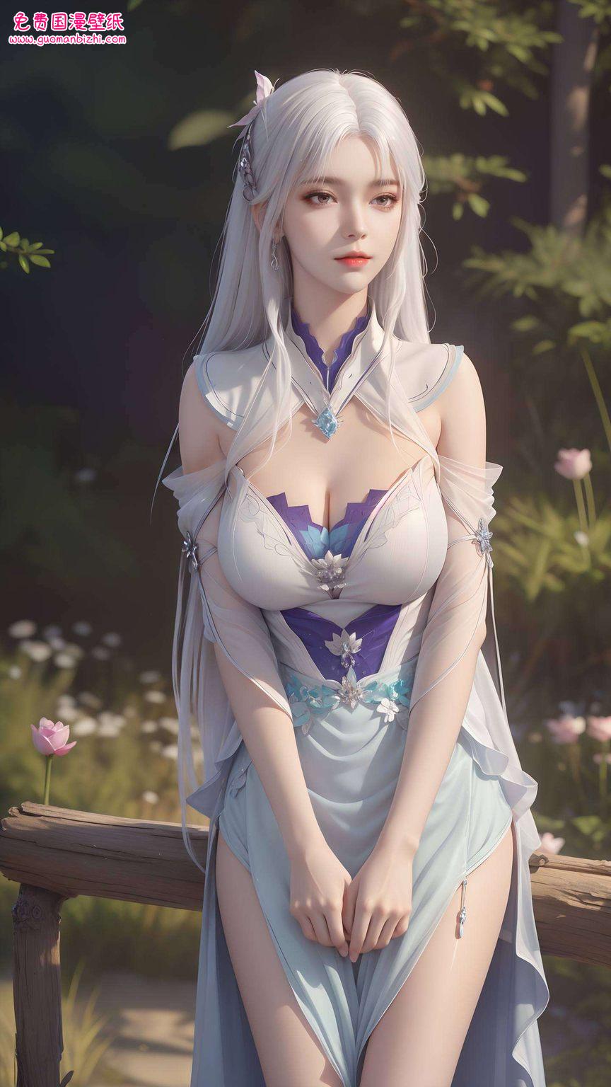 国漫女神的倩影化作桌面壁纸的永恒