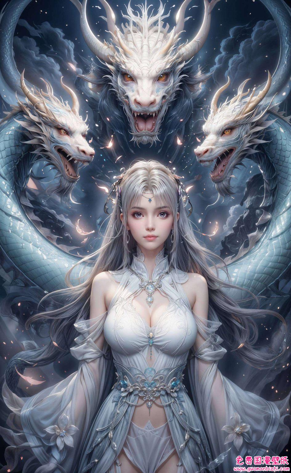 让人不禁对这充满奇幻的国漫女神心生敬意她以一袭白衣