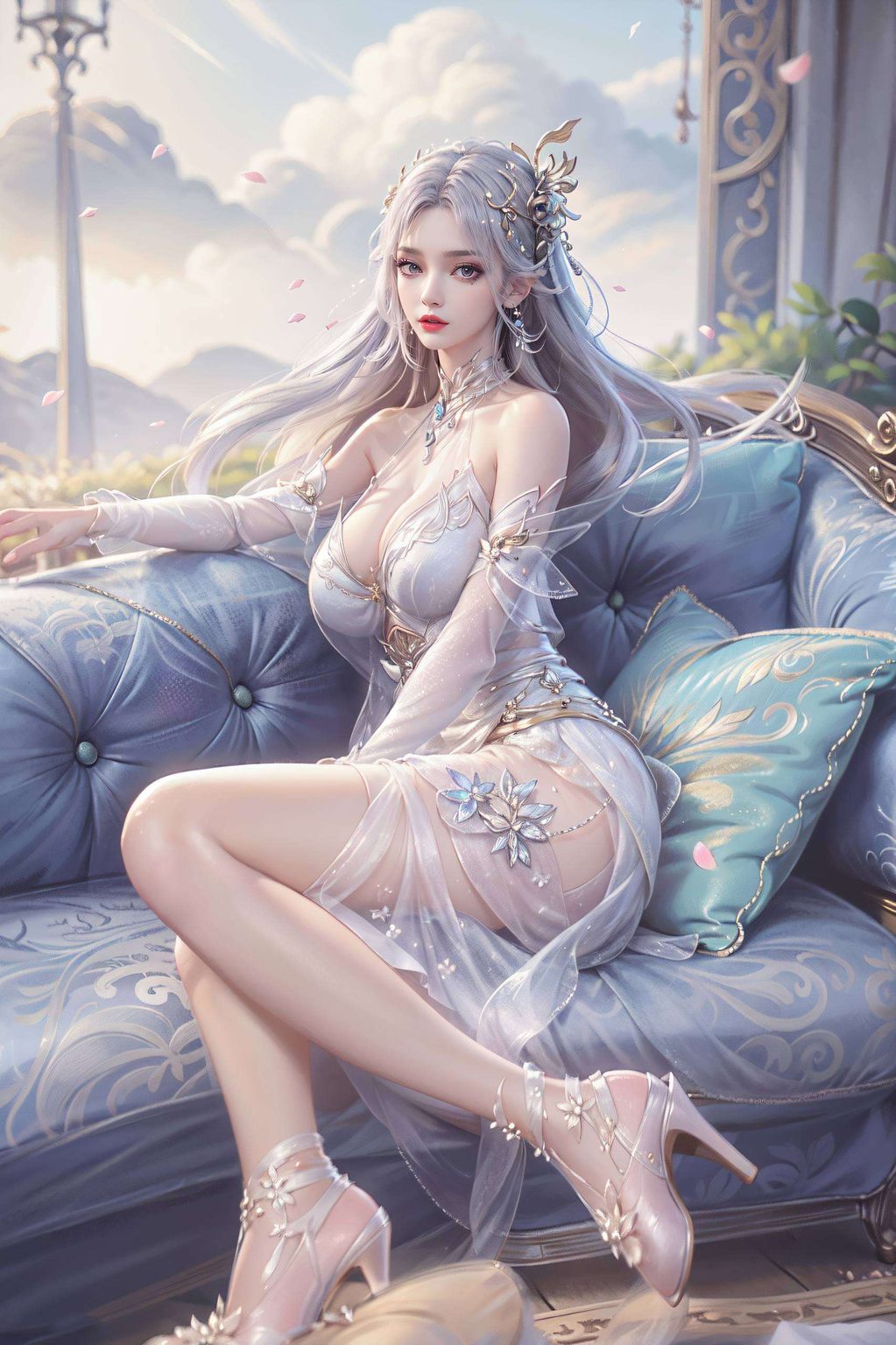 似仙子下凡而国漫美女壁纸