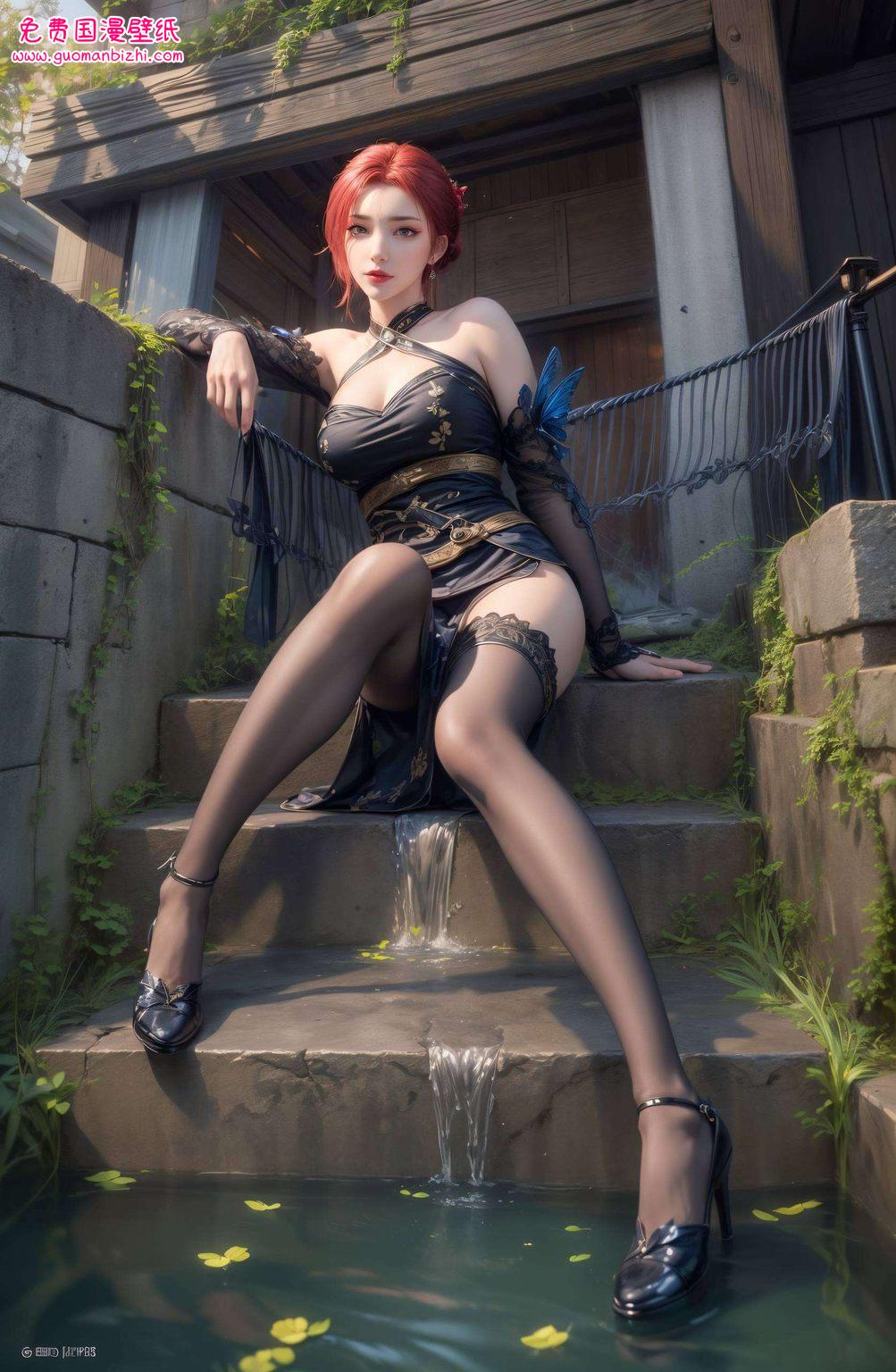 将她的美丽与玄幻世界完美融合这幅4K超清手机壁纸