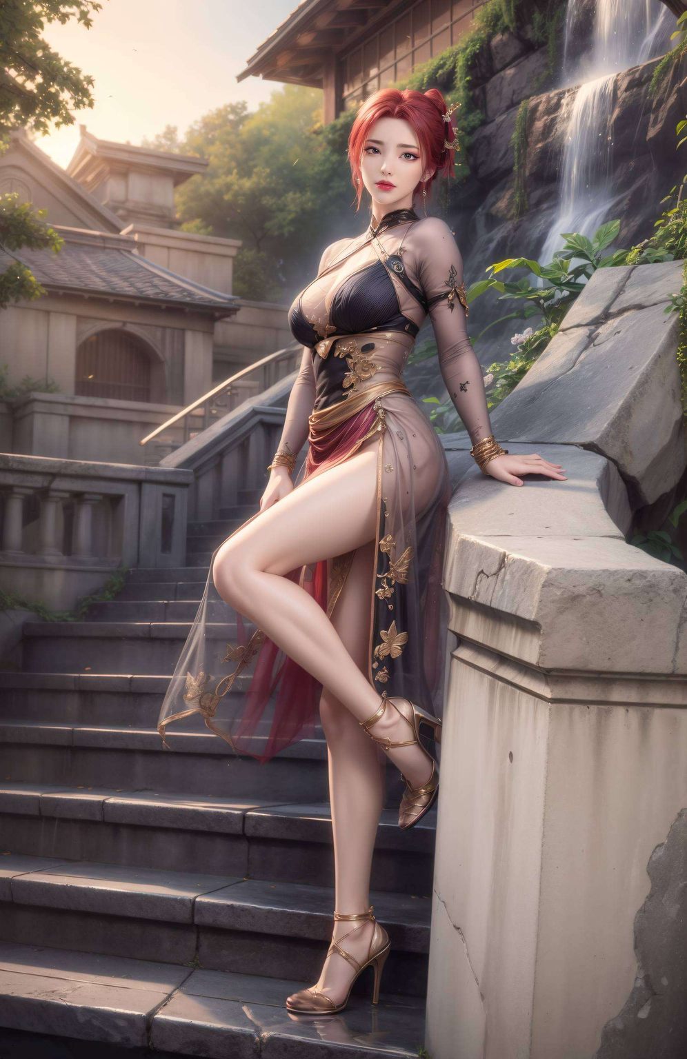 宛如穿梭于玄幻世界的国漫女神这3D新模型不仅展现了雅妃的美貌