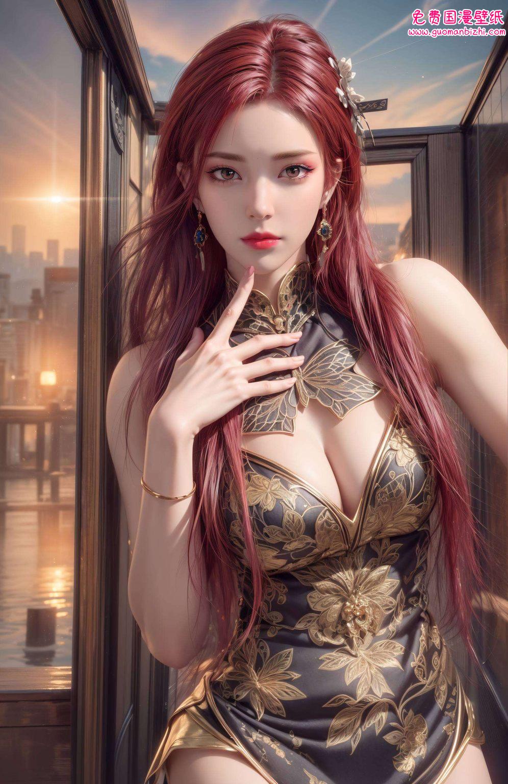 嘿让你的手机瞬间变身视觉盛宴！快来看看这位国漫女神的风采吧！