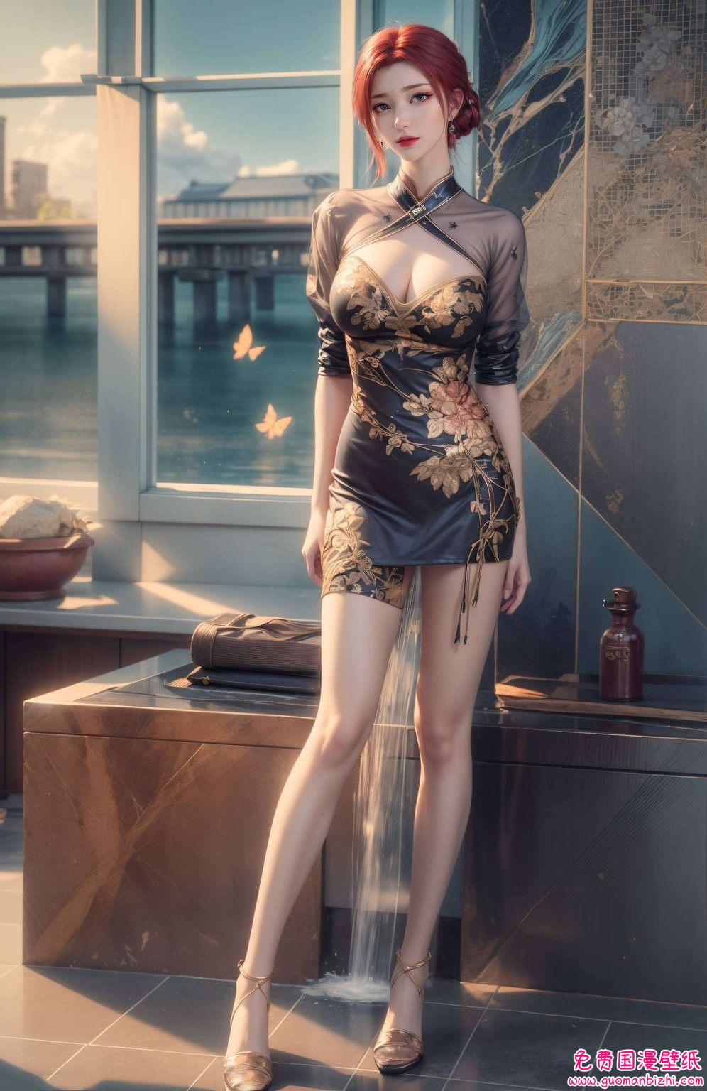 哈哈快来看看这位国漫美女如何用她的魅力征服你的手机屏幕吧!