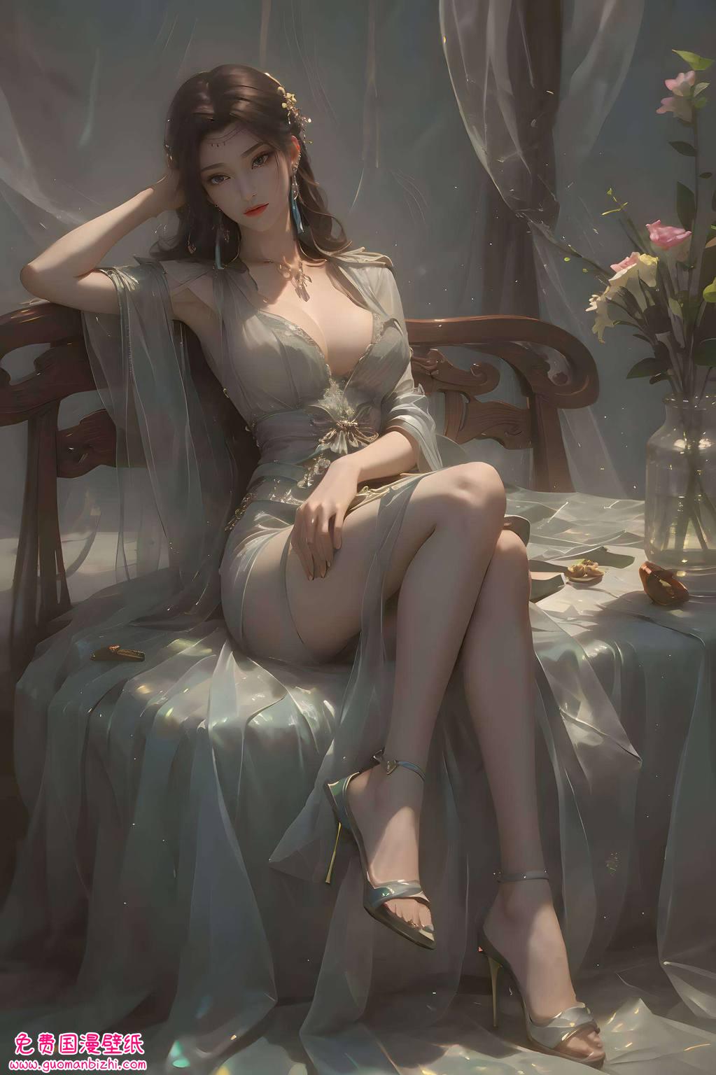 谁说国漫女神只能静静躺在漫画里？现在她们也能在你的手机屏幕上翩翩起舞啦！快来感受这份玄幻魅力吧嘿