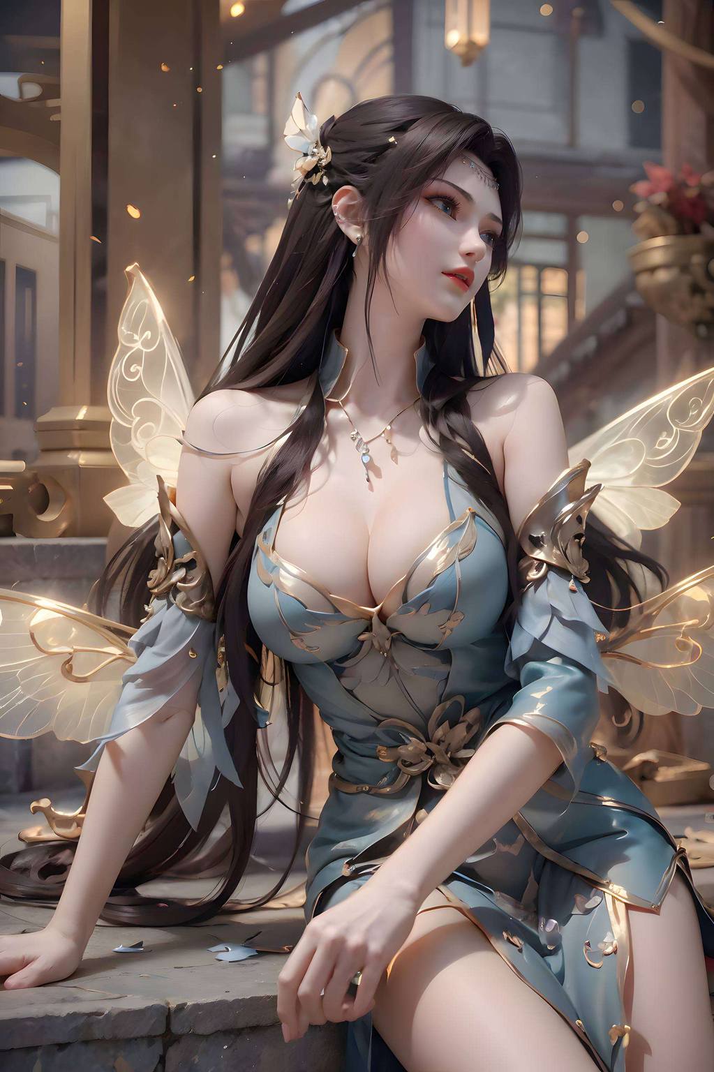 让人仿佛置身于玄幻世界如同动漫美女中的经典