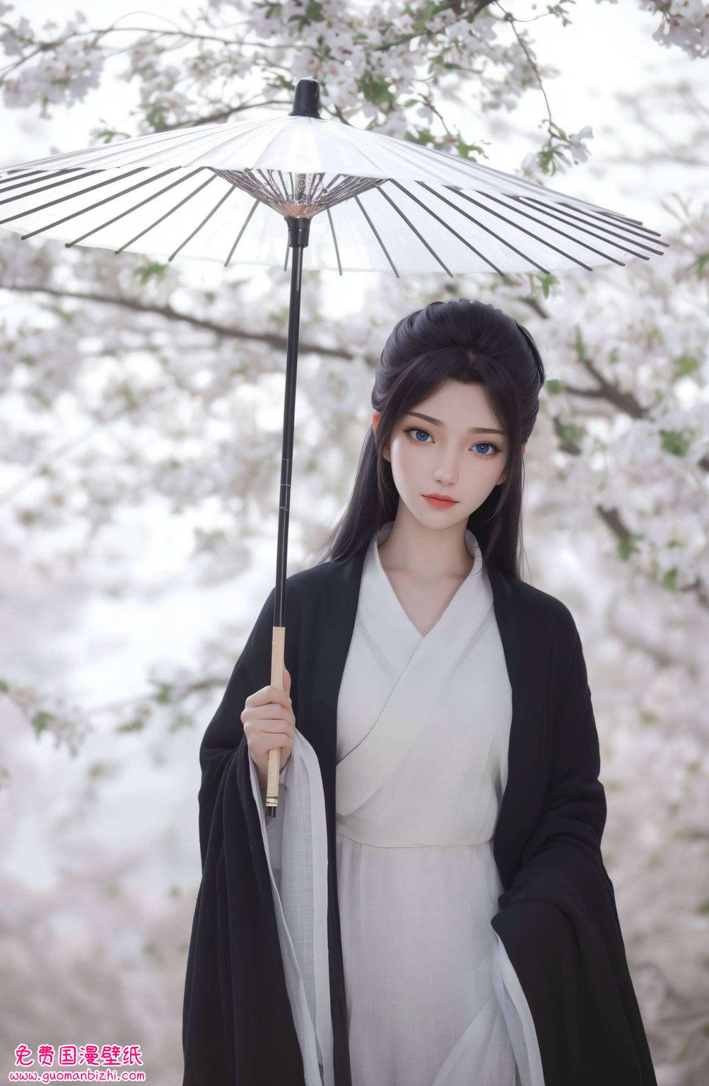 谁说国漫美女只能是静态的？这3D壁纸舞动玄幻世界的风云！