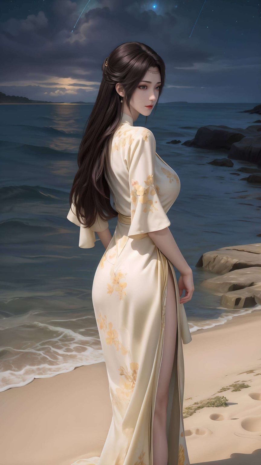 如同国漫中的经典笔触每当月光洒在她的窗前