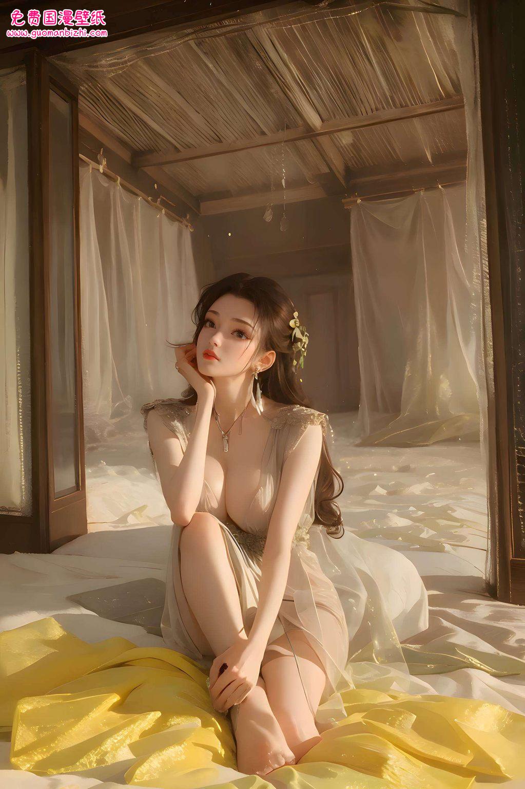 今天给大家带来一款云韵婚服电脑图片壁纸云韵穿上婚服的模样