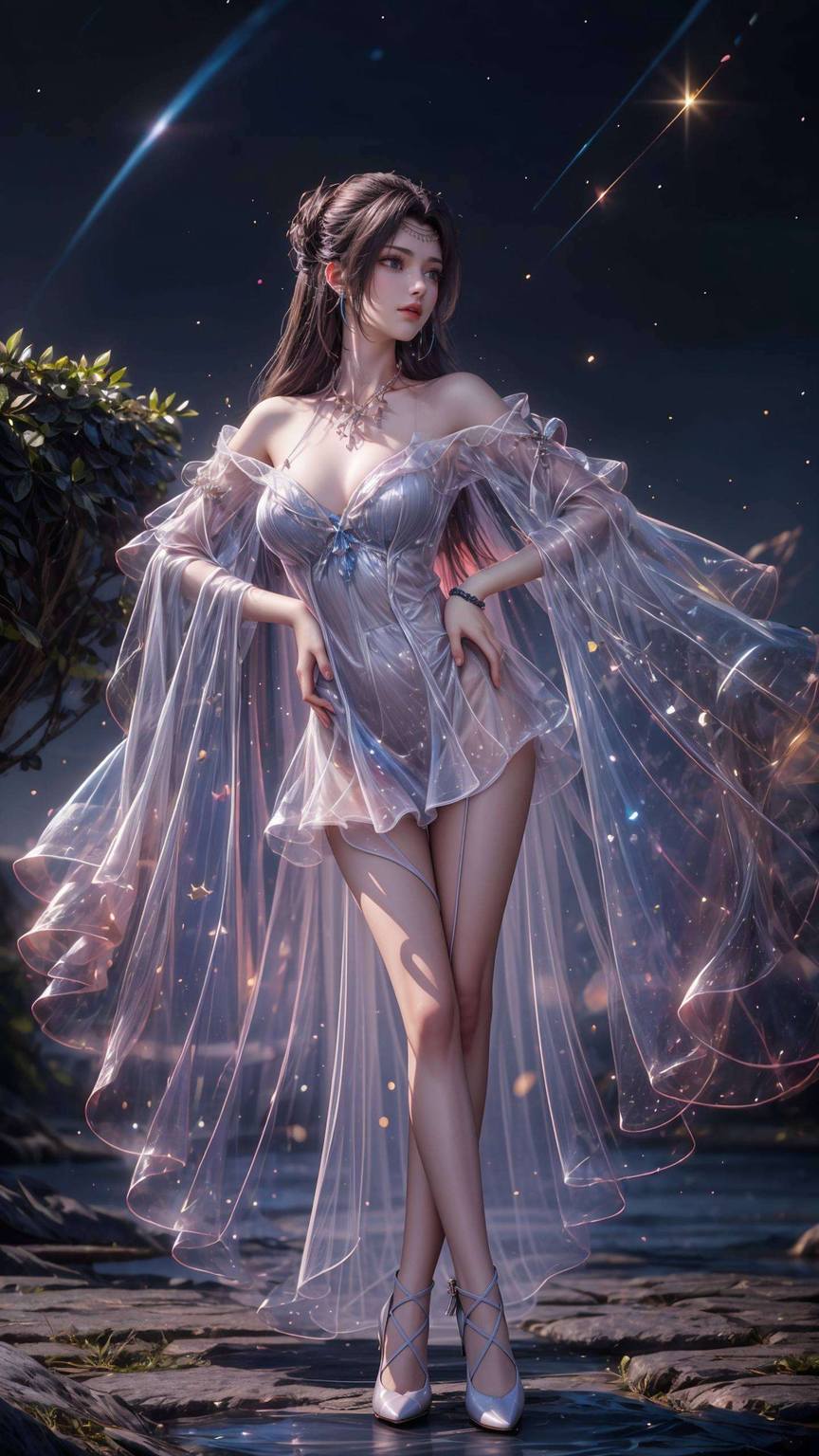 那位来自斗破苍穹中的云岚宗女神让人仿佛置身于动漫的梦幻世界