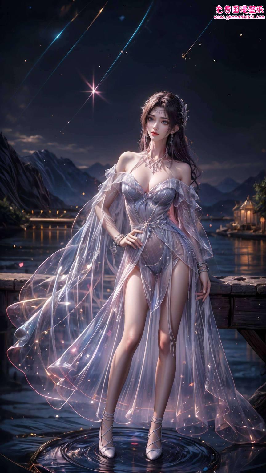 简直是最美的国漫壁纸无误！说她是从玄幻世界穿越来的也不为过这美貌