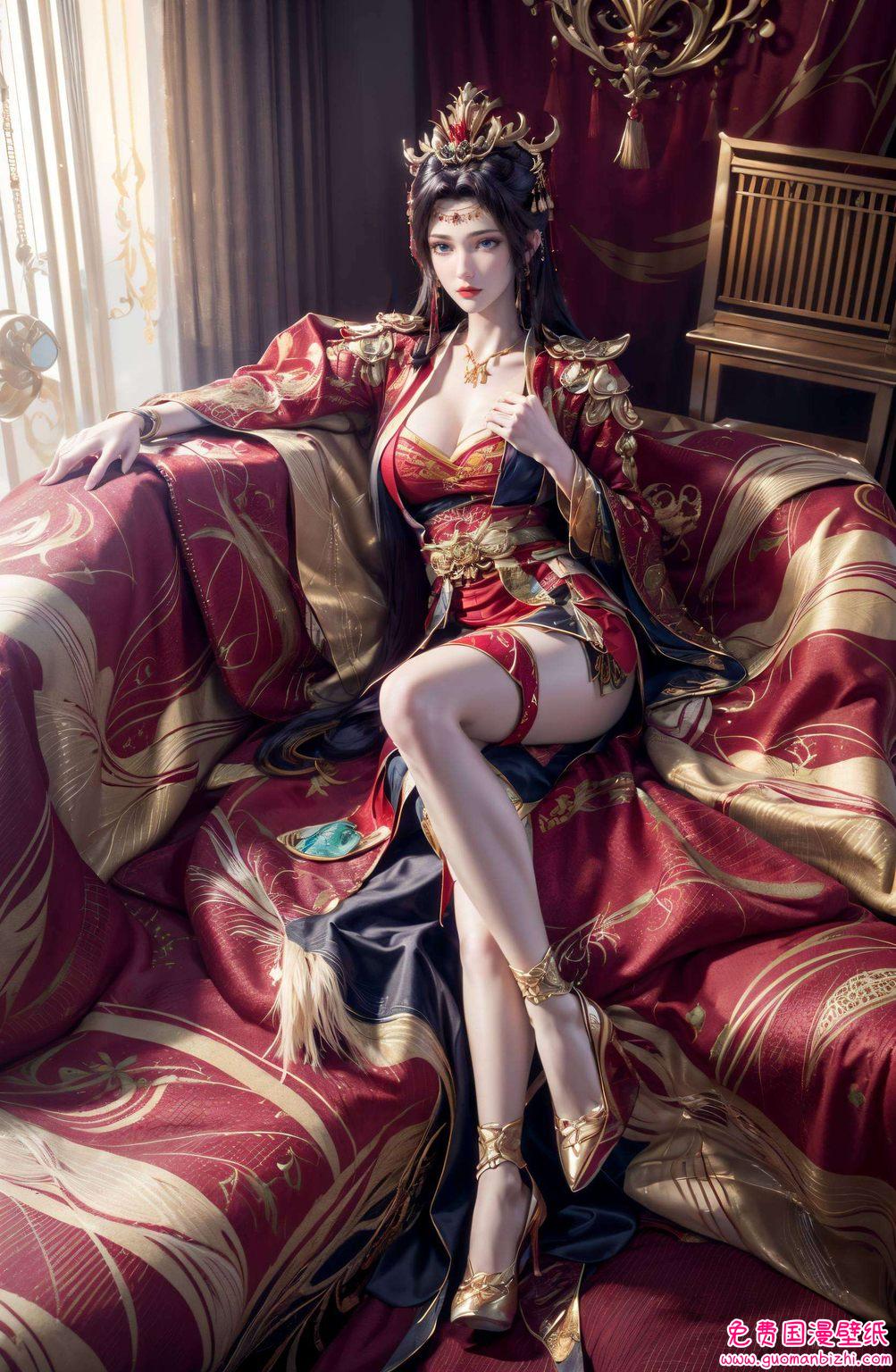 那飘逸的长发为我们的国漫女神画廊再添一笔风采