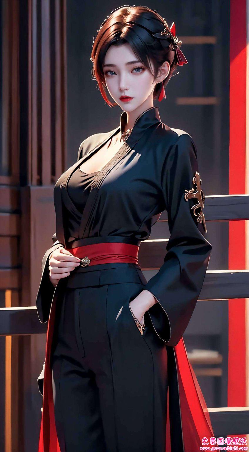 永远定格在手机的屏幕上把这位国漫美女的倩影