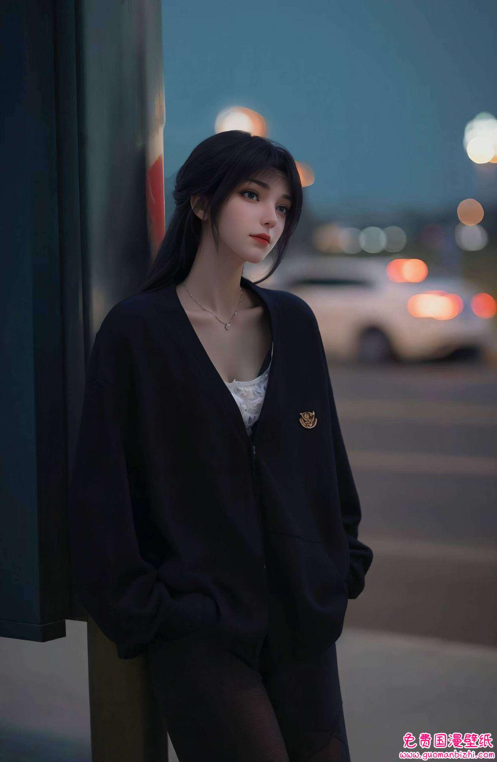 既有着动漫女神的柔美那抹云岚宗特有的淡紫色衣衫