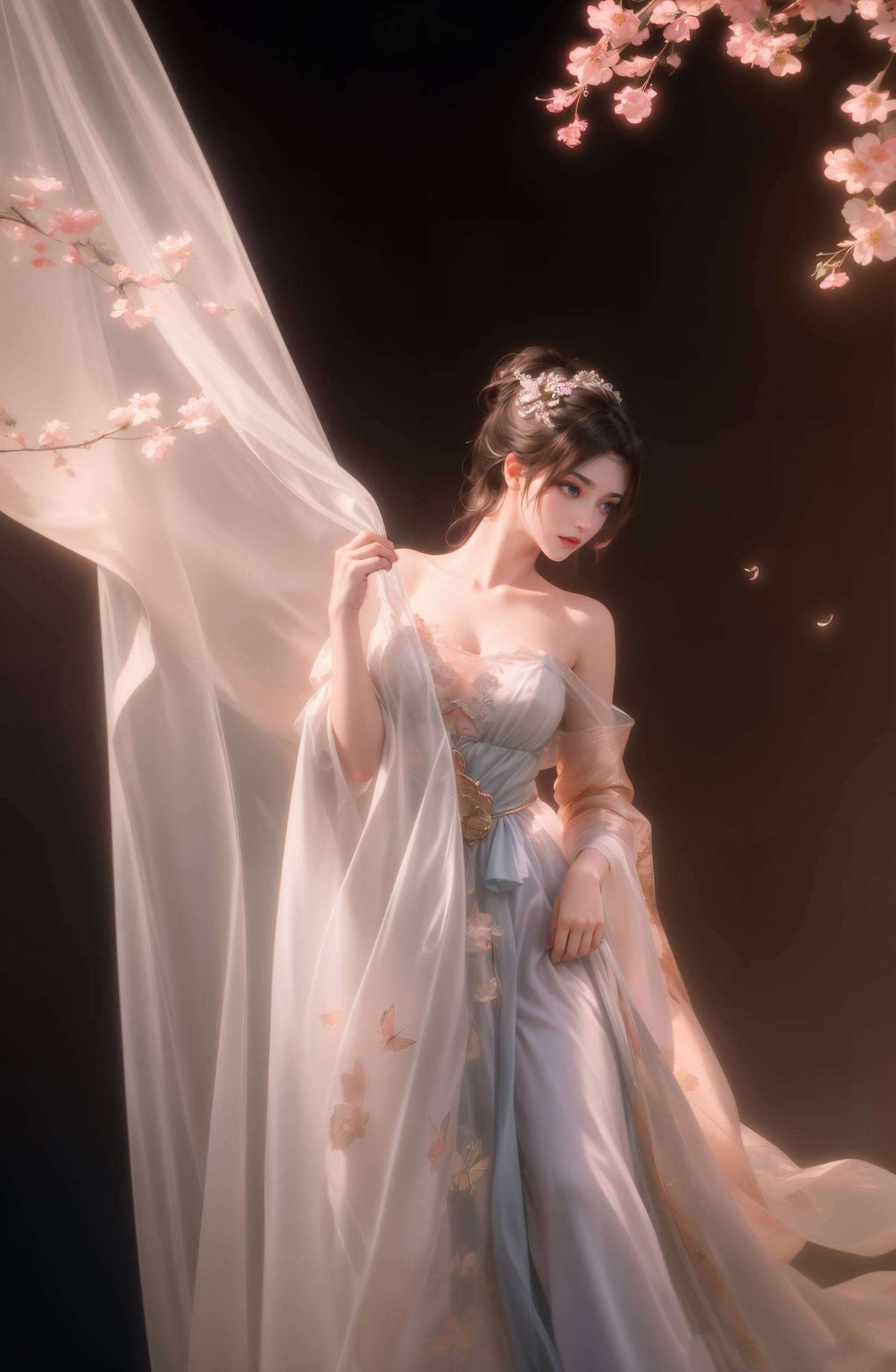 每一次点亮屏幕淡雅的云岚宗背景