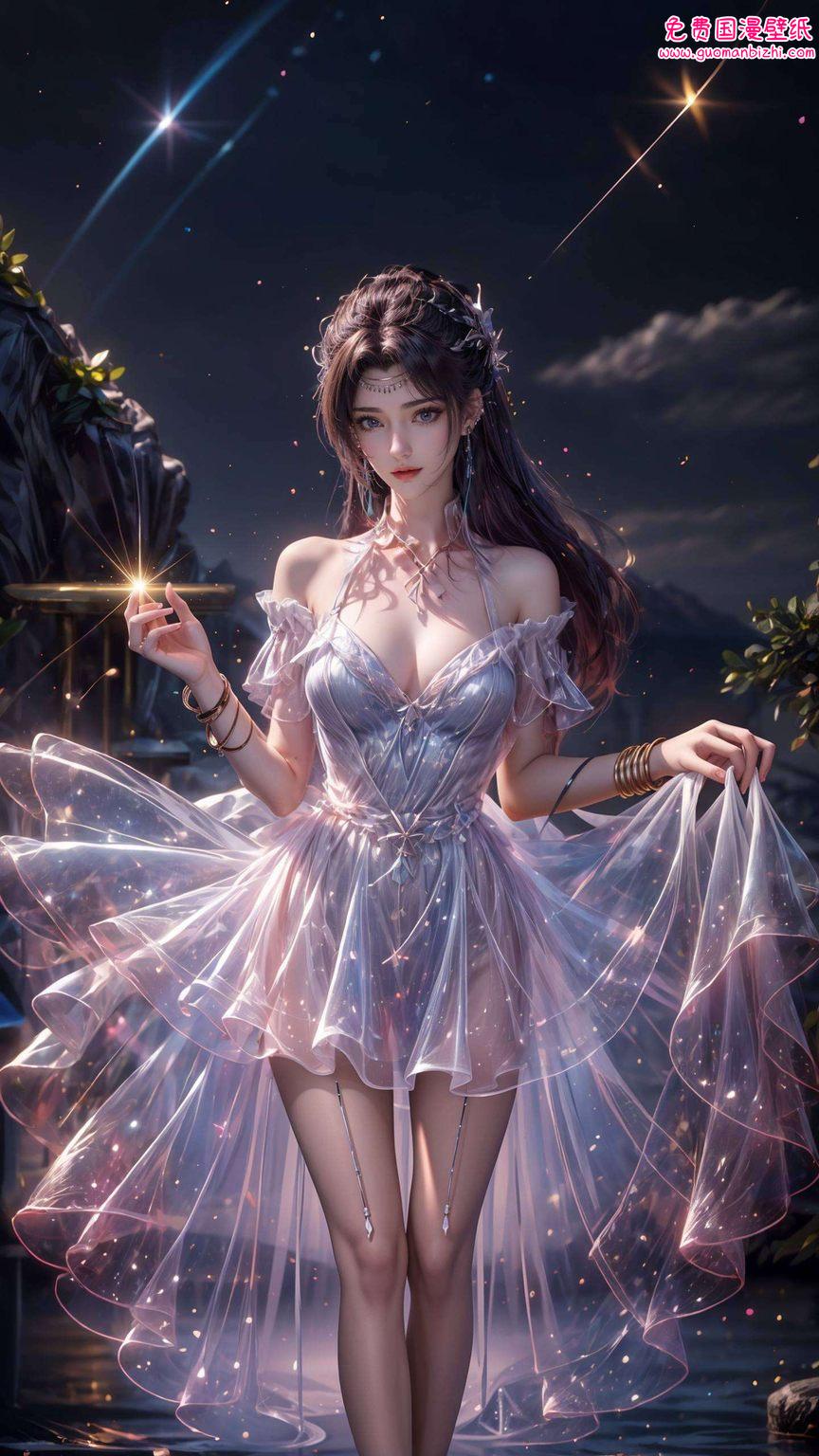 在大漠孤烟直的苍茫天地间云韵如一朵清雅的白莲