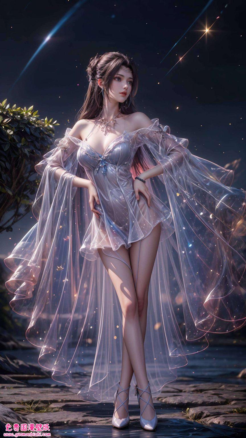 云韵的倩影如梦似幻是动漫界的女神