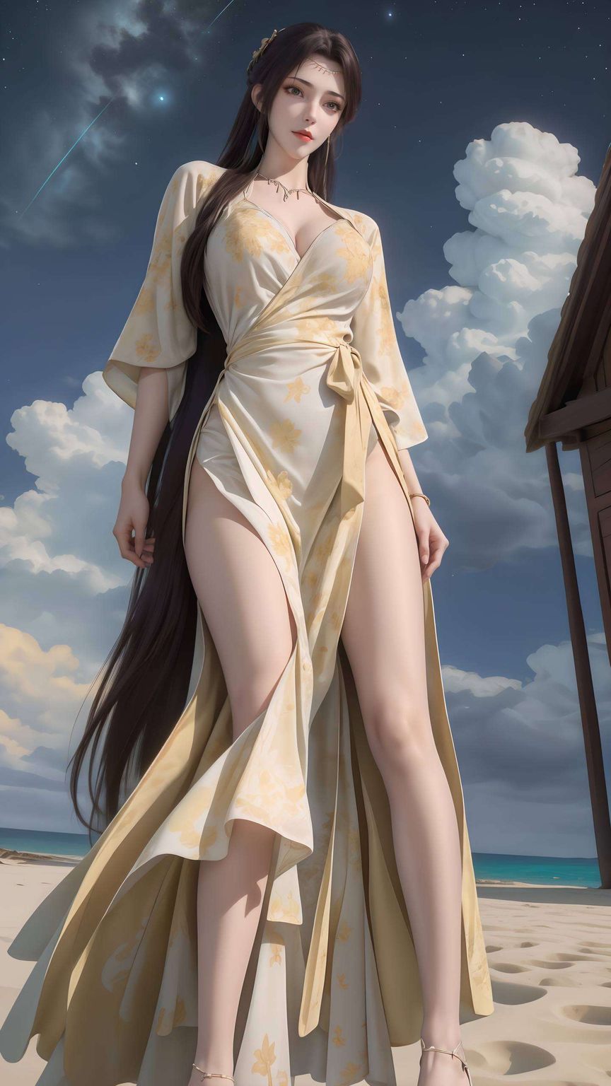 她的美在这炫彩壁纸的像素世界中
