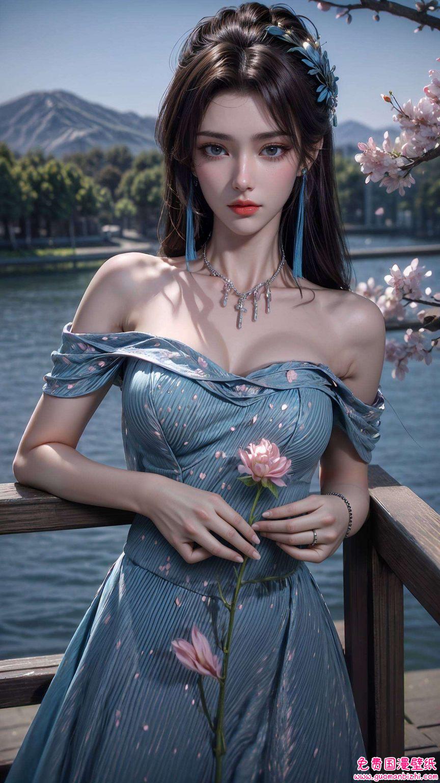 今天给大家带来一款超美的国漫女神——云韵的3D高清壁纸哦！来自《斗破苍穹》的云岚宗美女简直让人一见倾心！快来感受一下这位国漫界的颜值担当吧！🌸💕✨