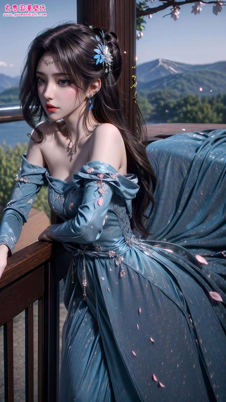 让你的电脑桌面也感受一下这份浪漫的玄幻气息！~ 哎呀国漫女神的魅力就是不一样哦！