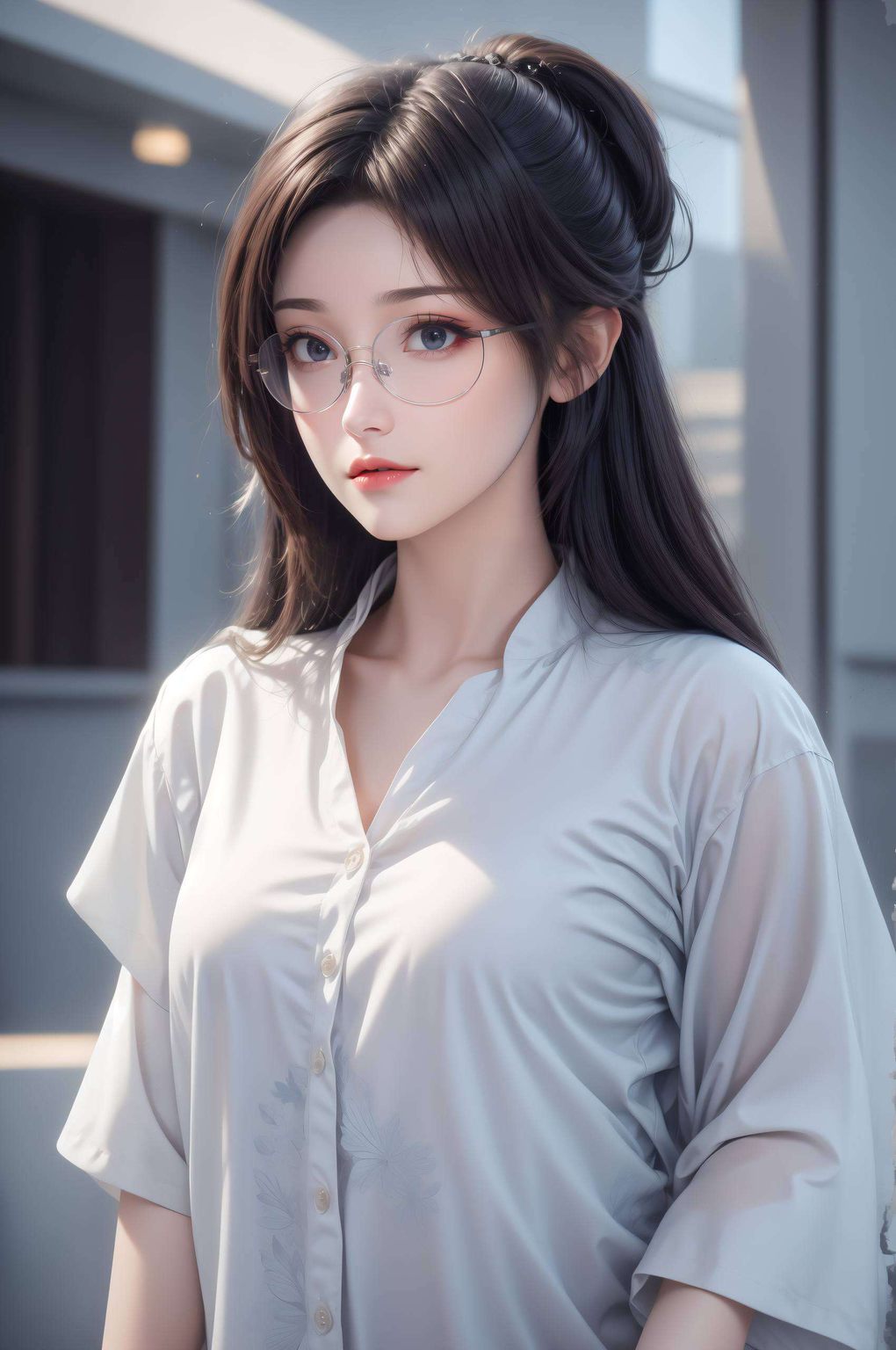美的让人忍不住将她的倩影设置为桌面壁纸如同云端仙子