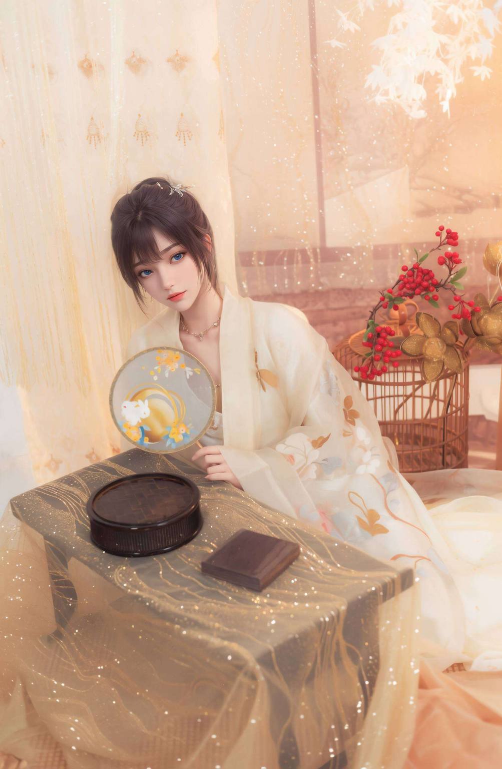 拥有着神秘的力量和令人惊艳的美貌既有着国漫女神的优雅