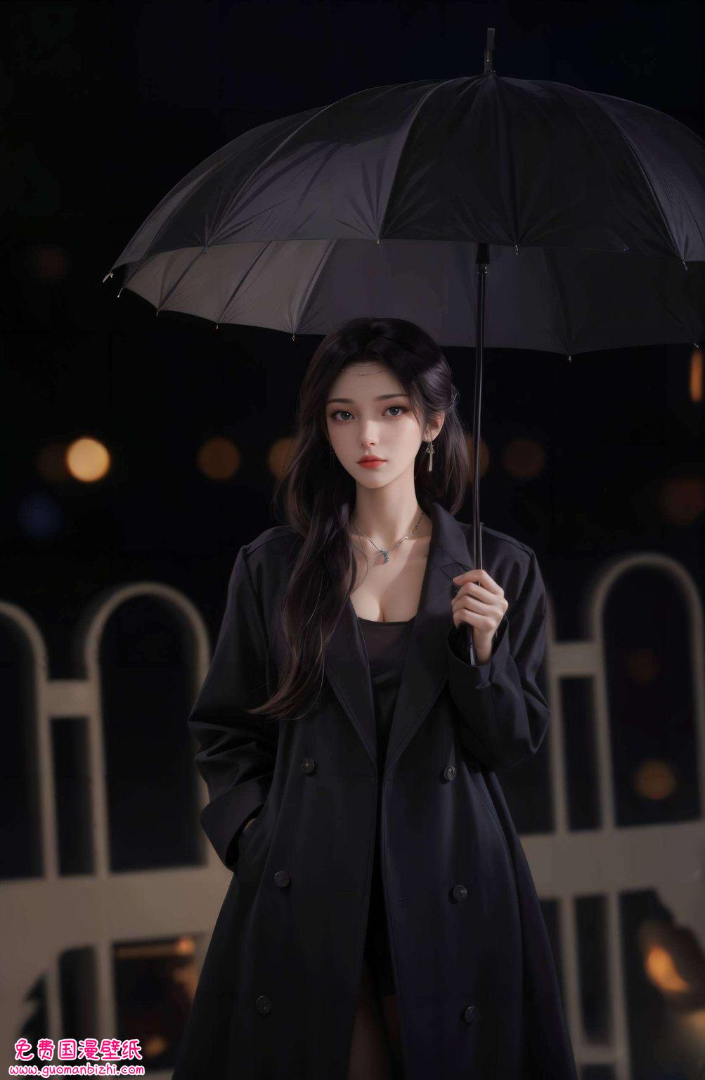 小可爱们！今天给大家带来一位国漫界的气质女神——云韵！她手拿雨伞不仅是壁纸界的颜值担当
