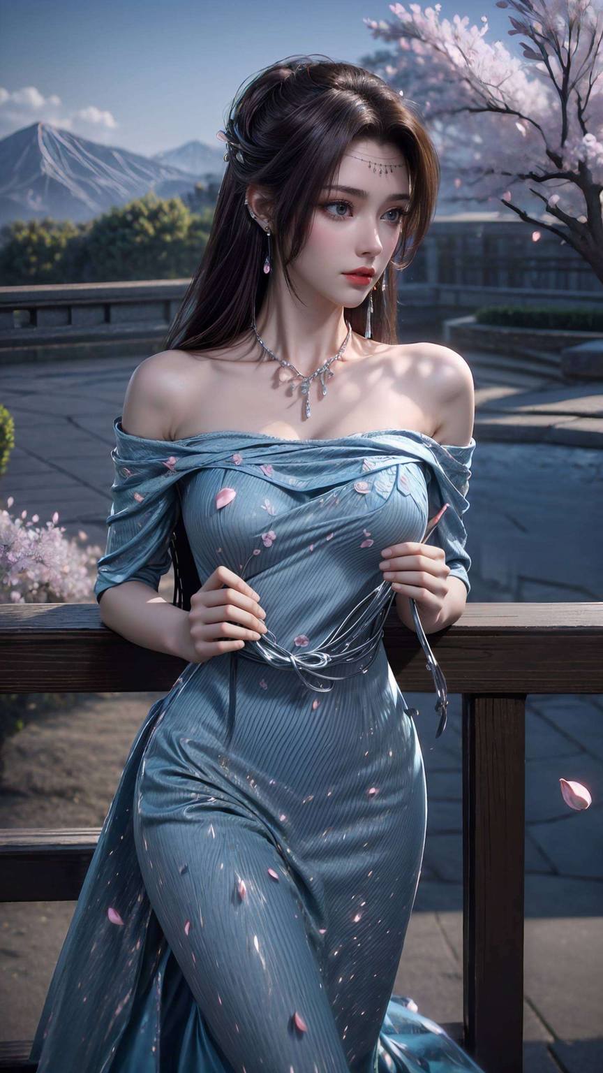 小可爱们！今天给大家带来一款超炫的AI创作——黑衣云韵高清手机壁纸！这位来自《斗破苍穹》的云岚宗女神让你的手机也能成为国漫女神的舞台吧！