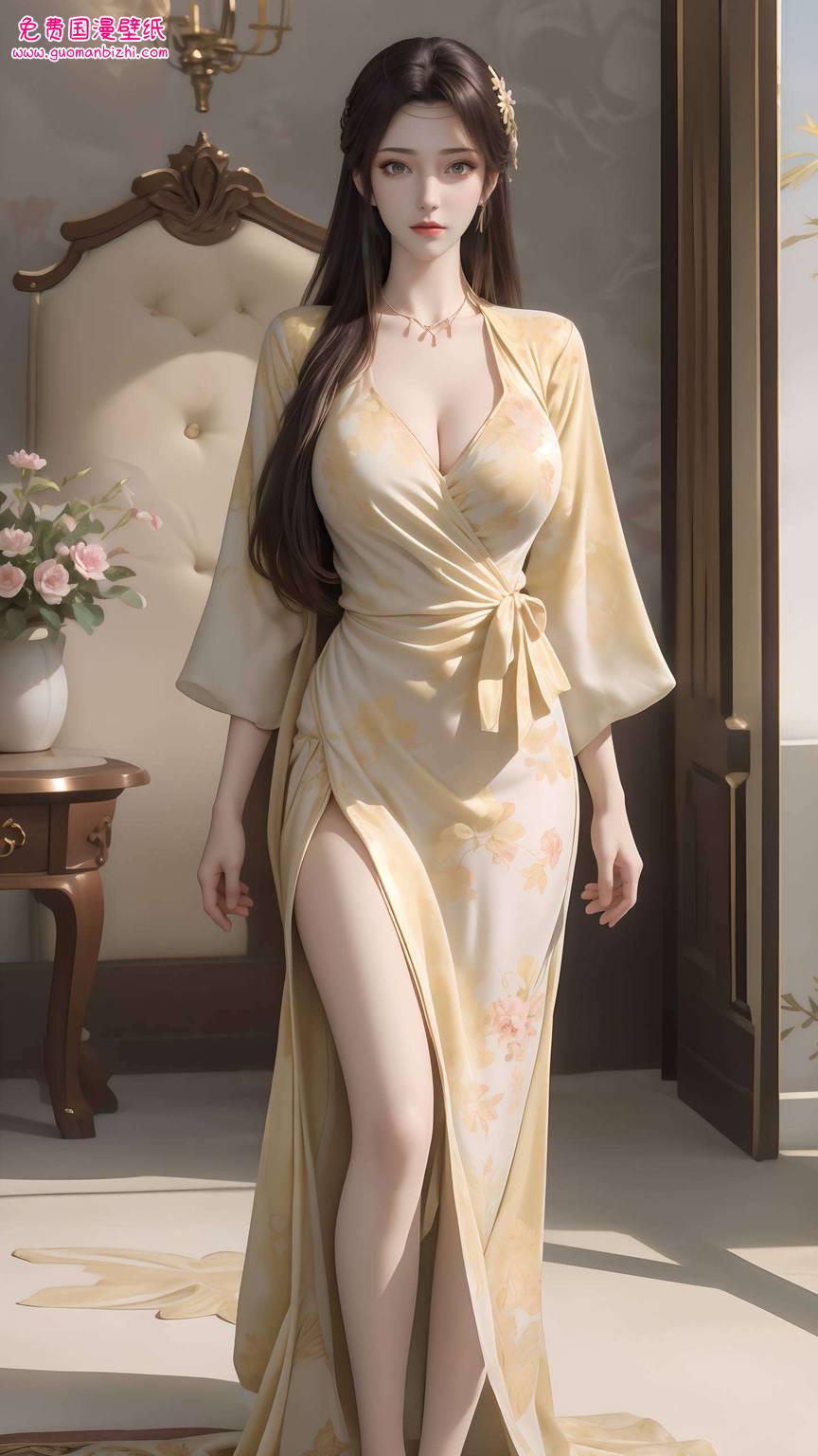 壁纸上的她仿佛在说：“三年之约等你来战！”快来感受一下这位国漫女神的云韵之美吧