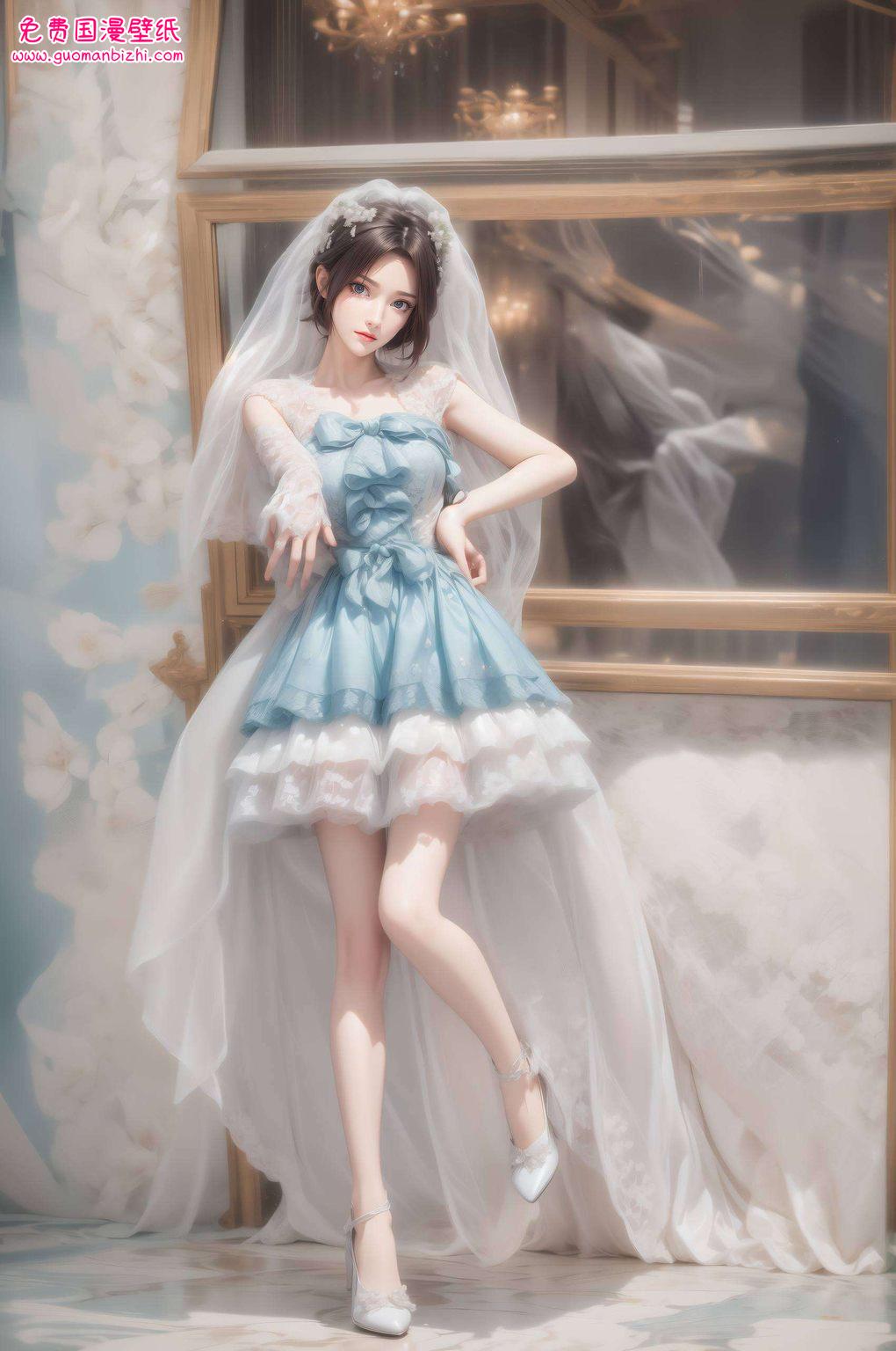 她身着黑袍云韵之美