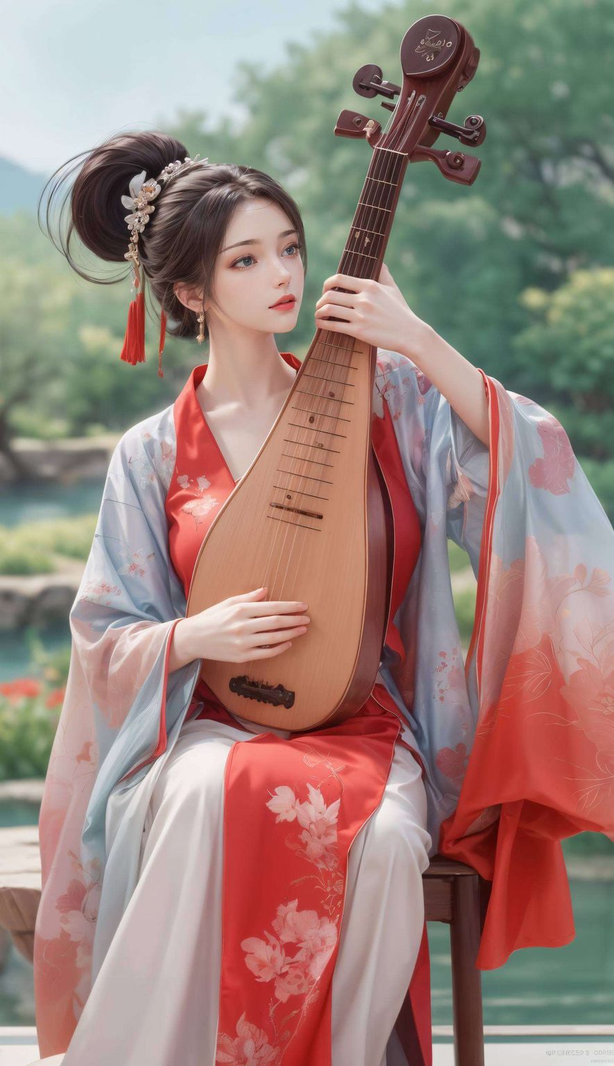 云韵的现代着装令人眼前一亮仿佛穿越了时空的界限