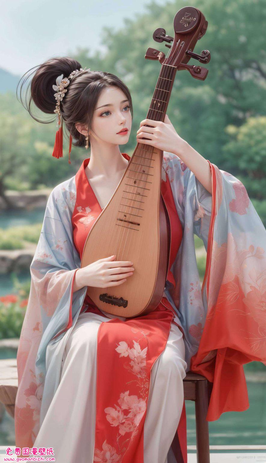 她是国漫中的女神担当让她陪伴你的平板吧！🌟🎉💖