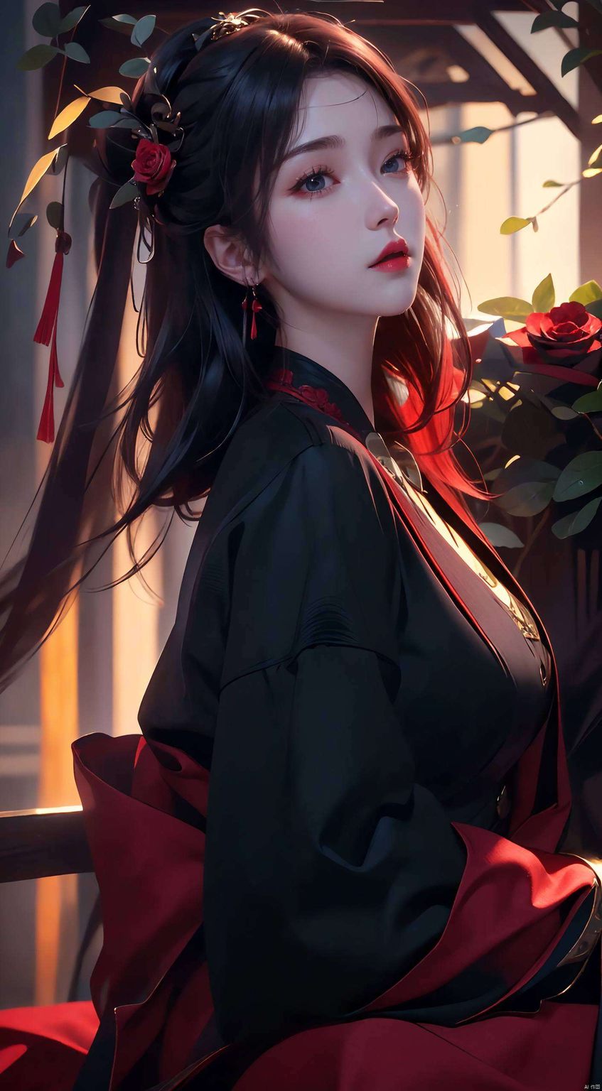 她那淡然的气质我感叹人生的变幻无常