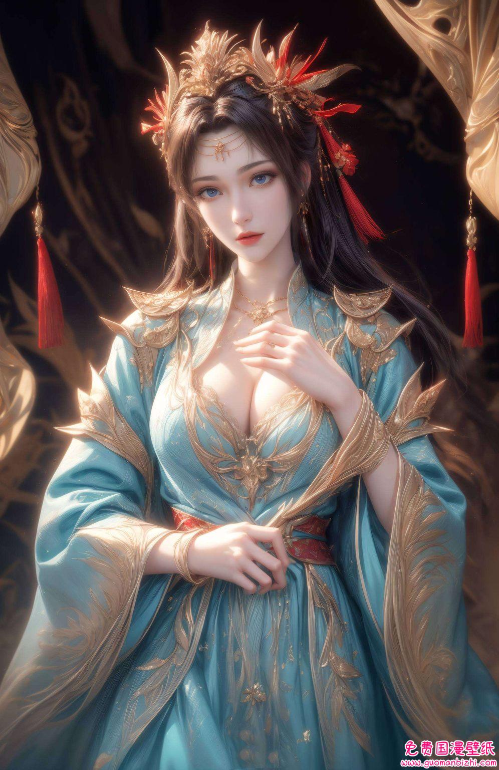 此壁纸集云韵之大成国漫女神