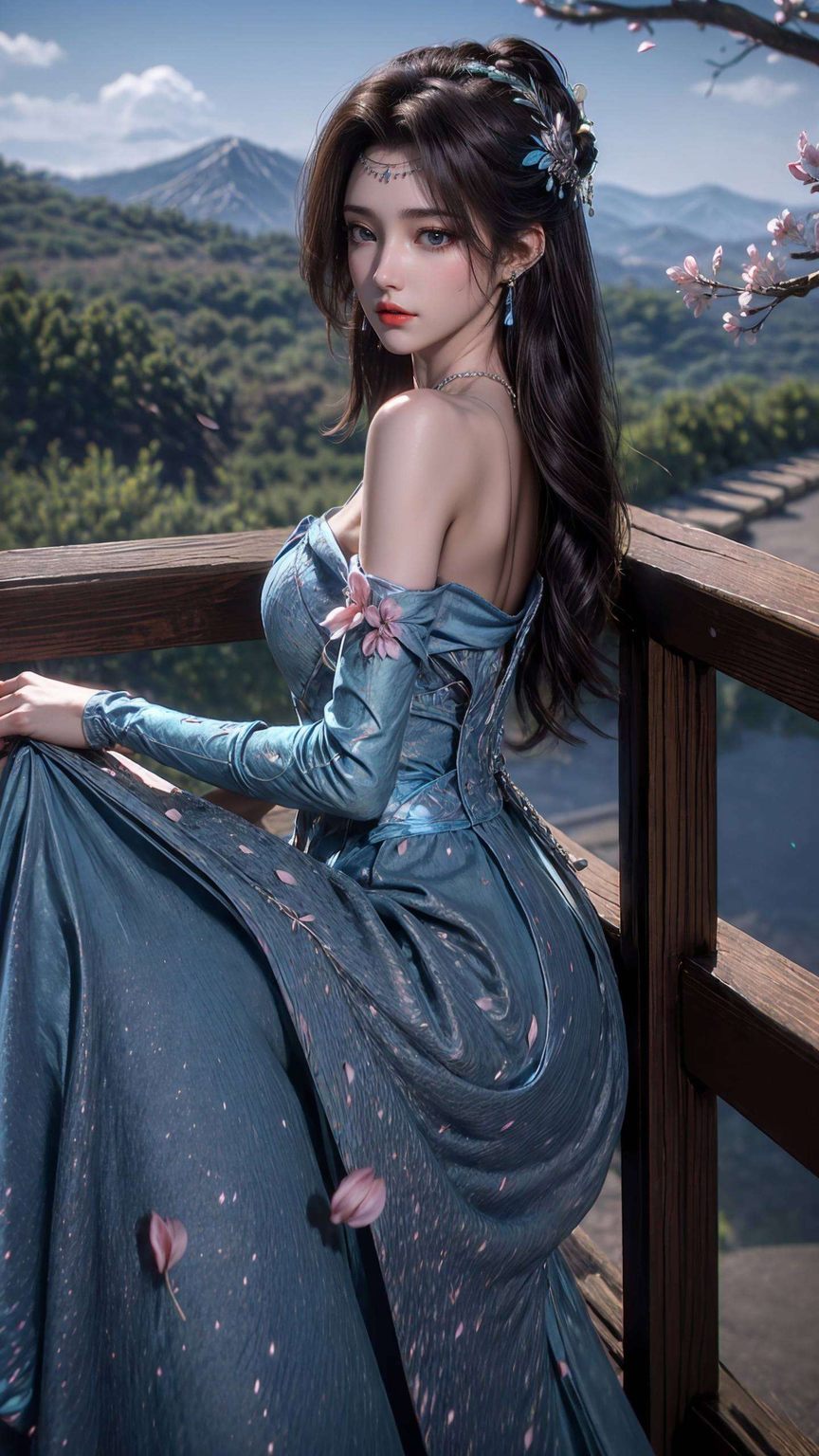 望着她在绚烂的紫色壁纸中