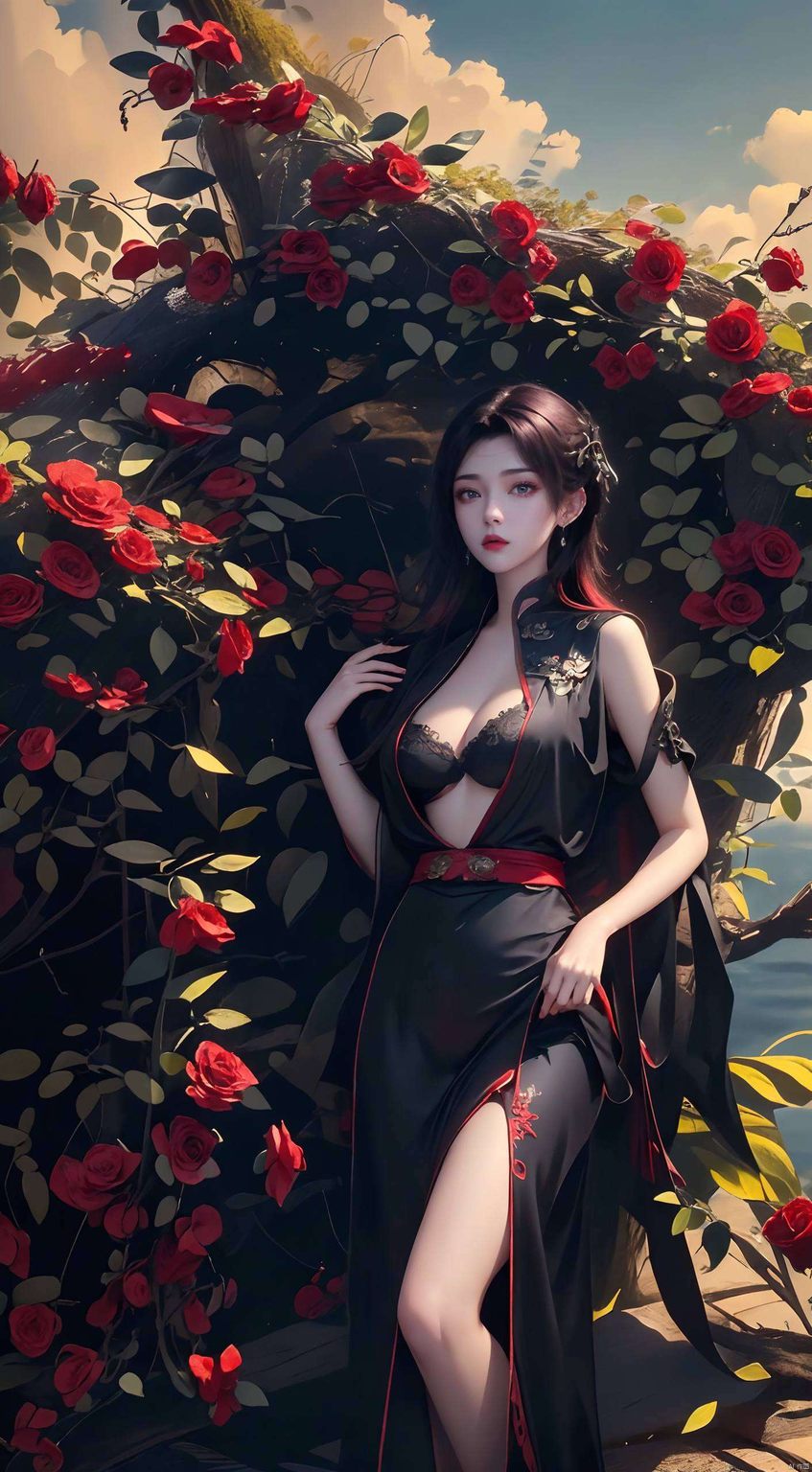 她那淡雅的气质仿佛能让人感受到岁月静好的力量